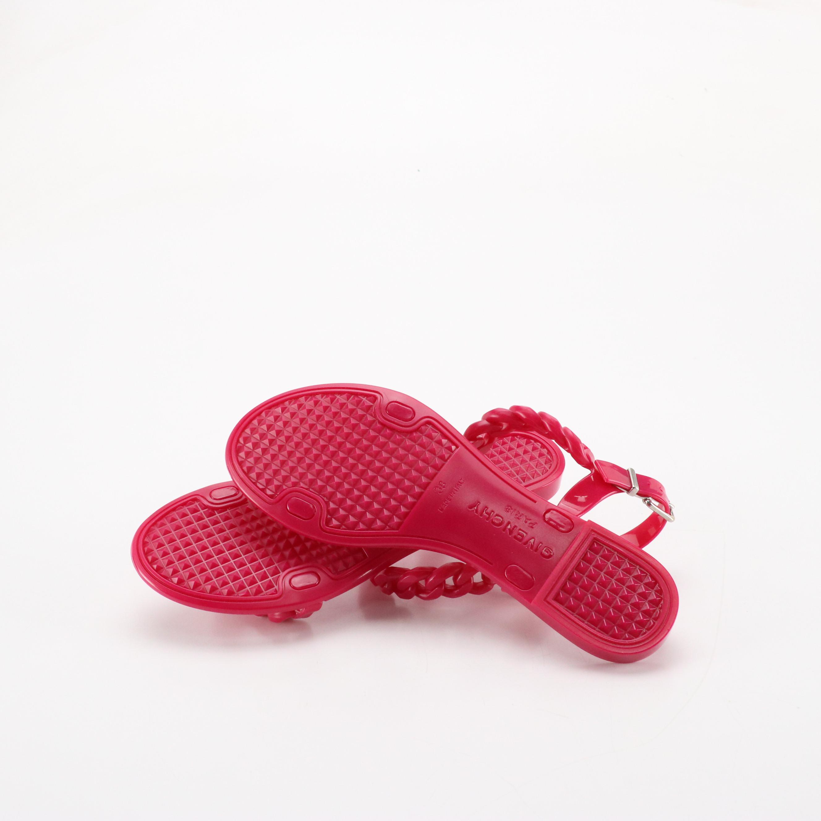 Givenchy Pink Jelly Chain Sandals