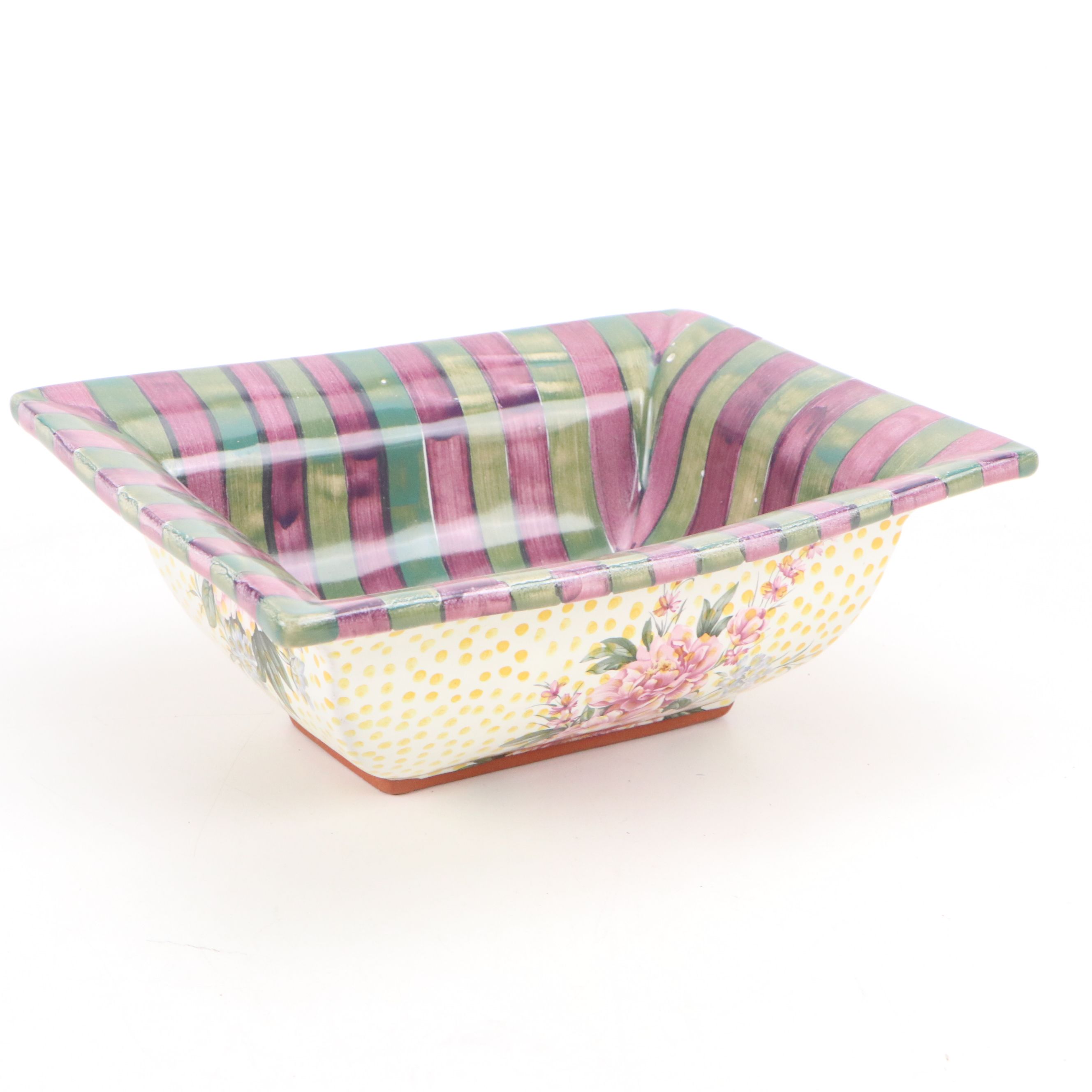 MacKenzie-Childs "Torquay Kelp Urchin" Square Bowls