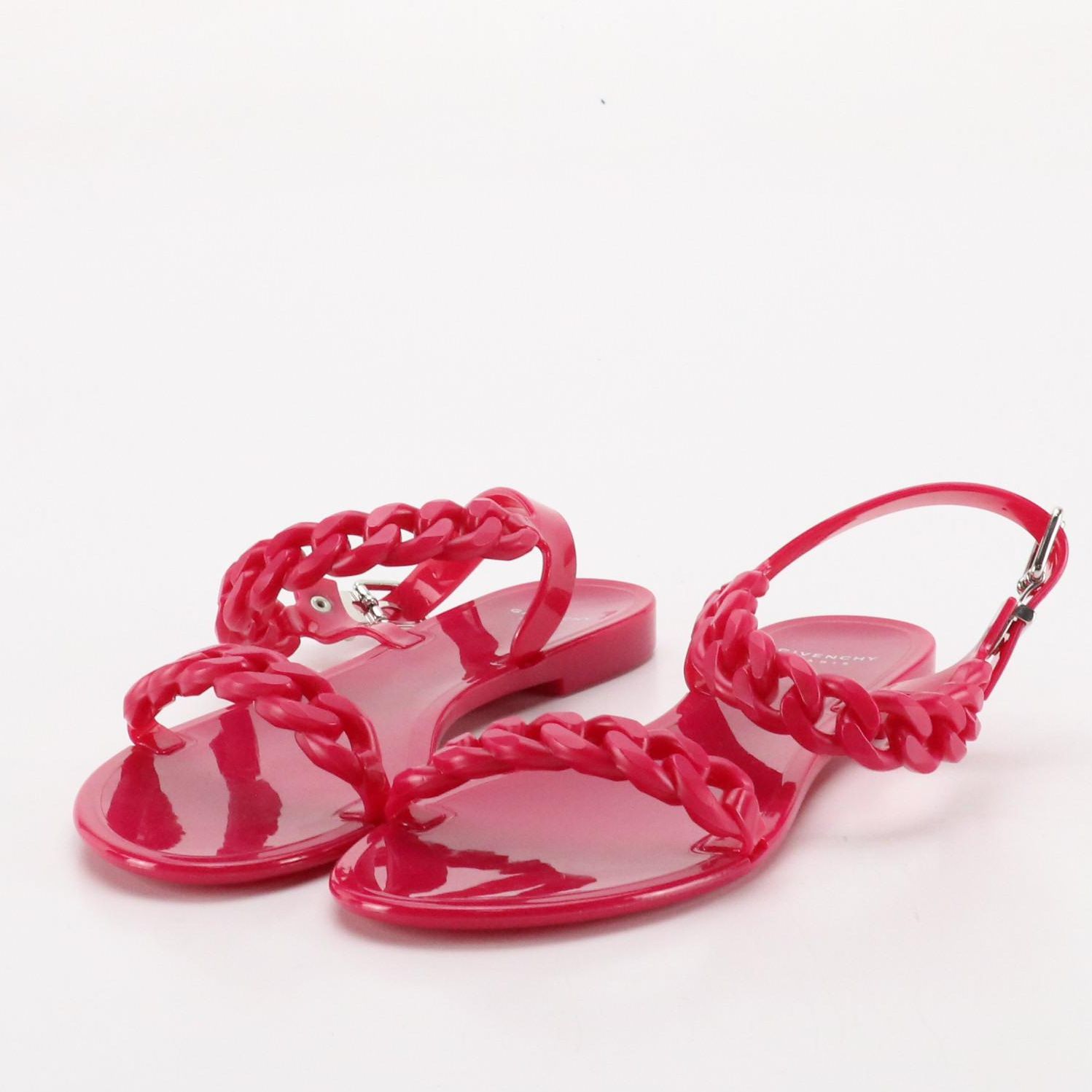 Givenchy Pink Jelly Chain Sandals