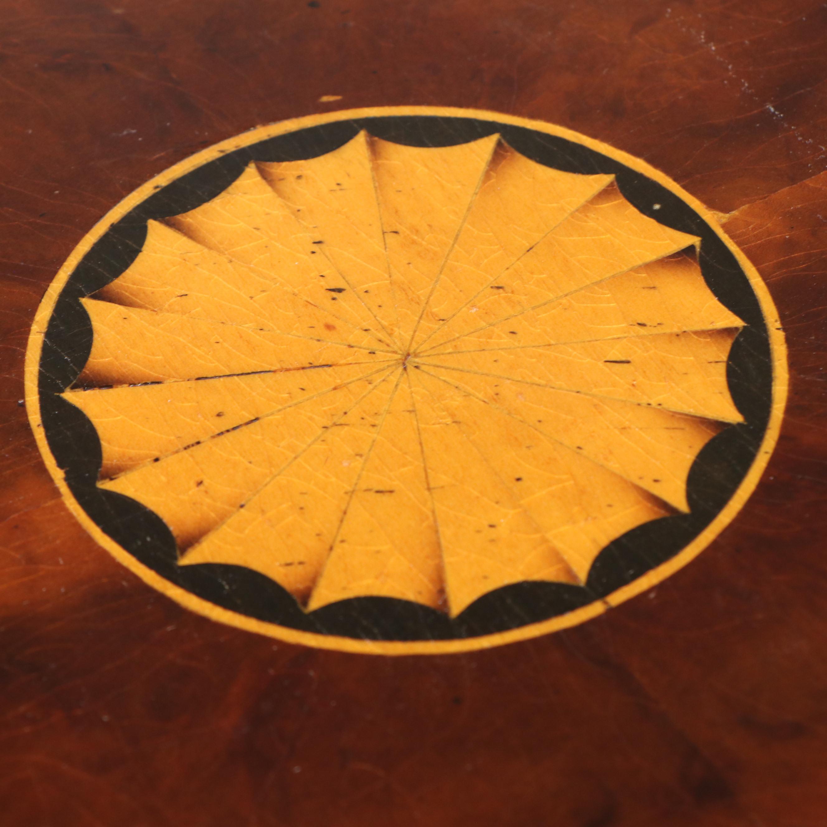 Edwardian Style Inlaid Burl and Mixed Wood Revolving Bookcase, 20th Century