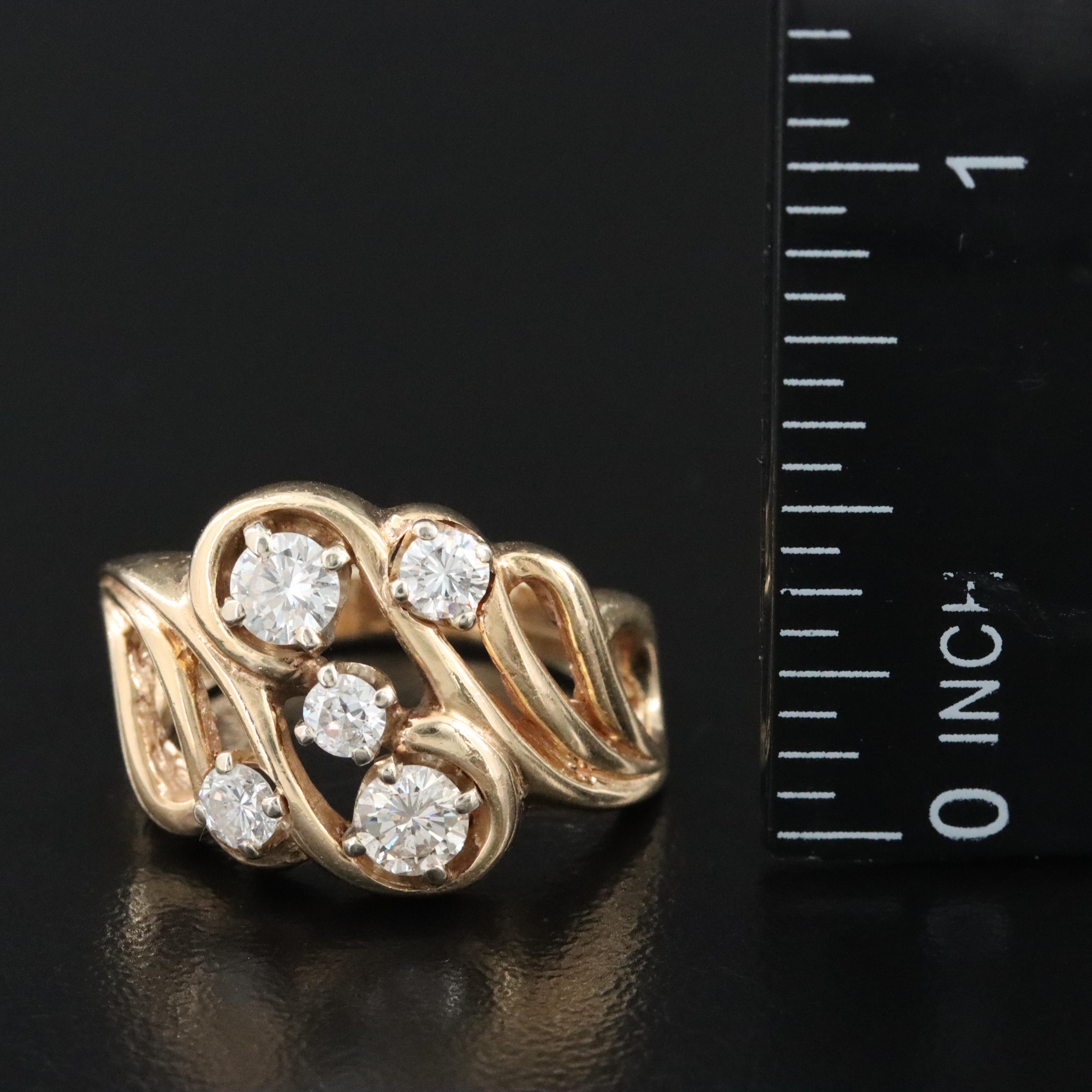 14K Diamond Ring