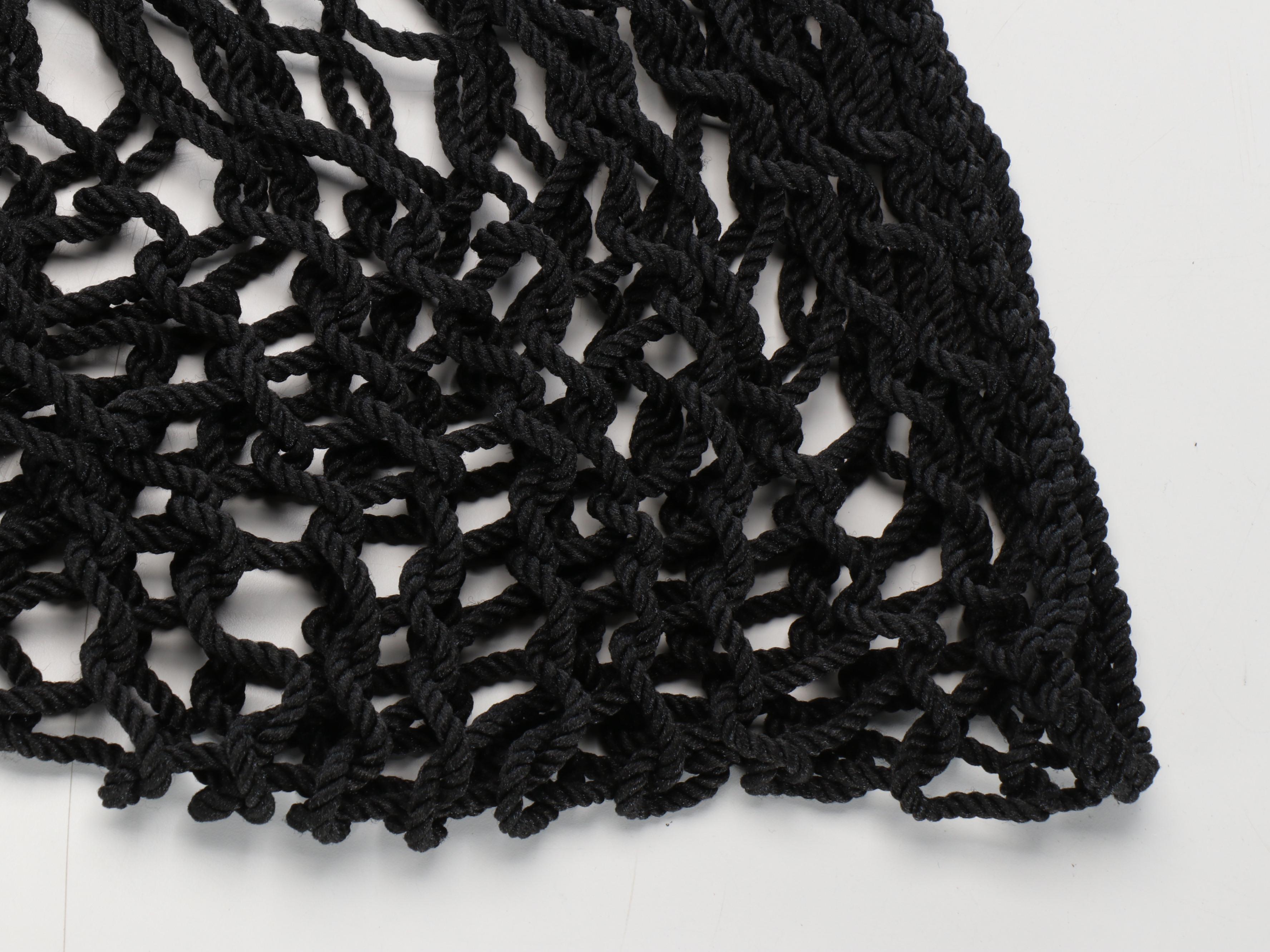 Twin Oaks Black Rope Hammock