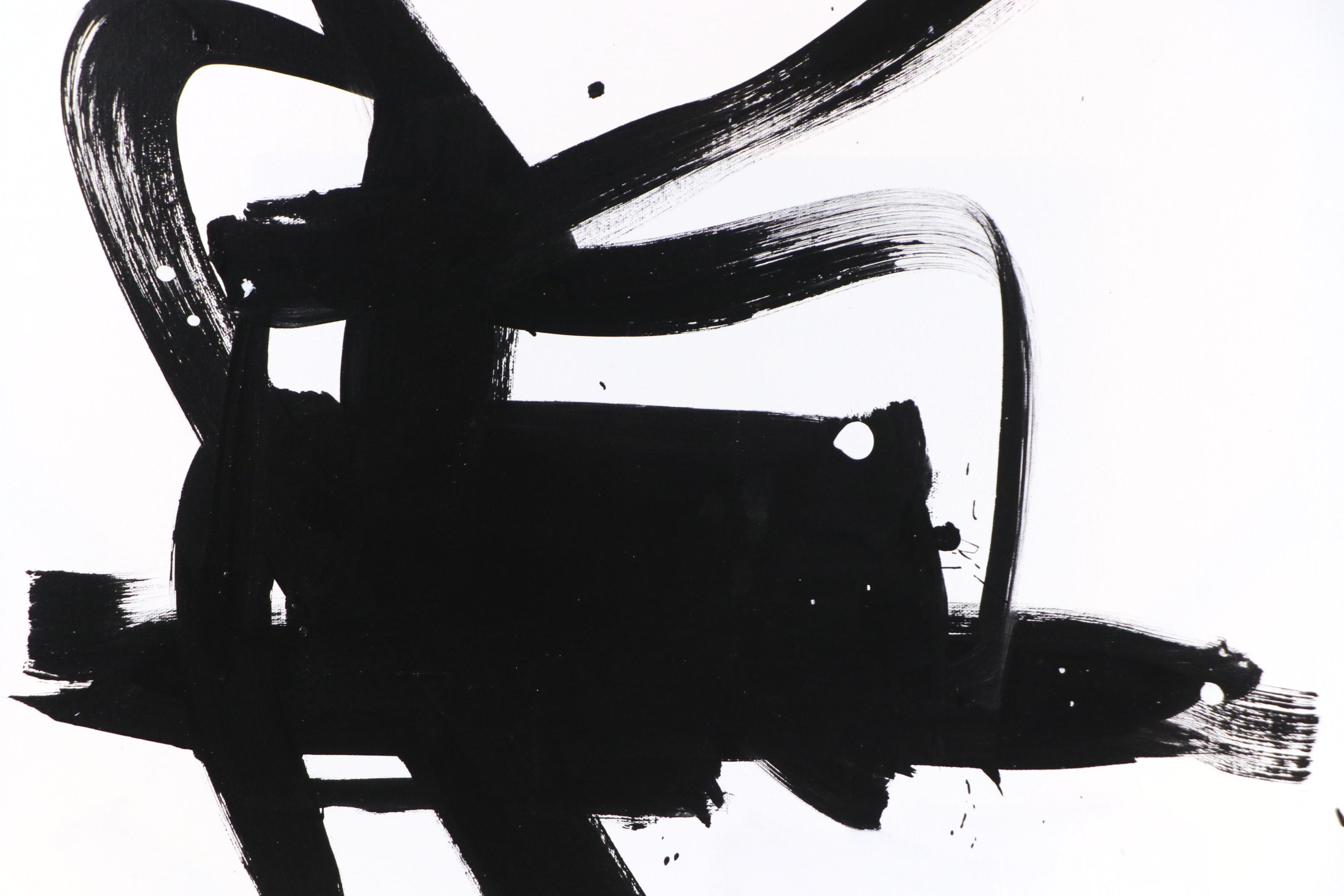 Robbie Kemper Abstract Acrylic Painting "Loopy," 21st Century