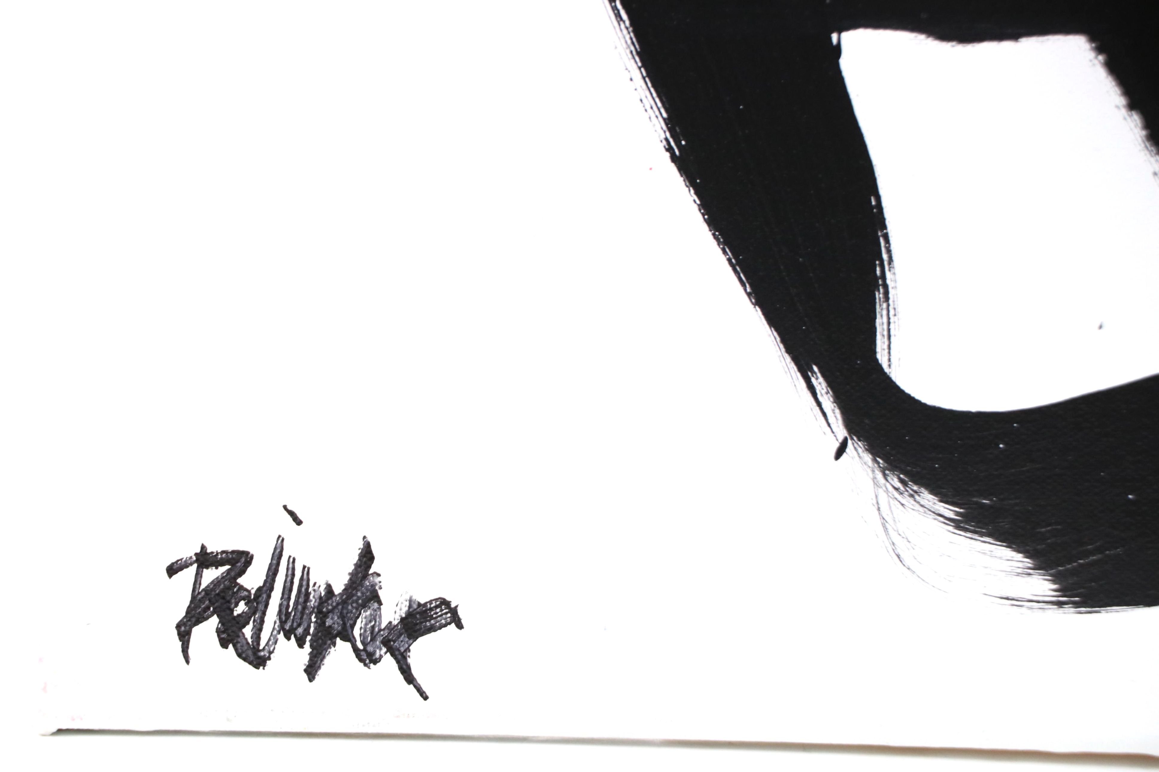 Robbie Kemper Abstract Acrylic Painting "Loopy," 21st Century