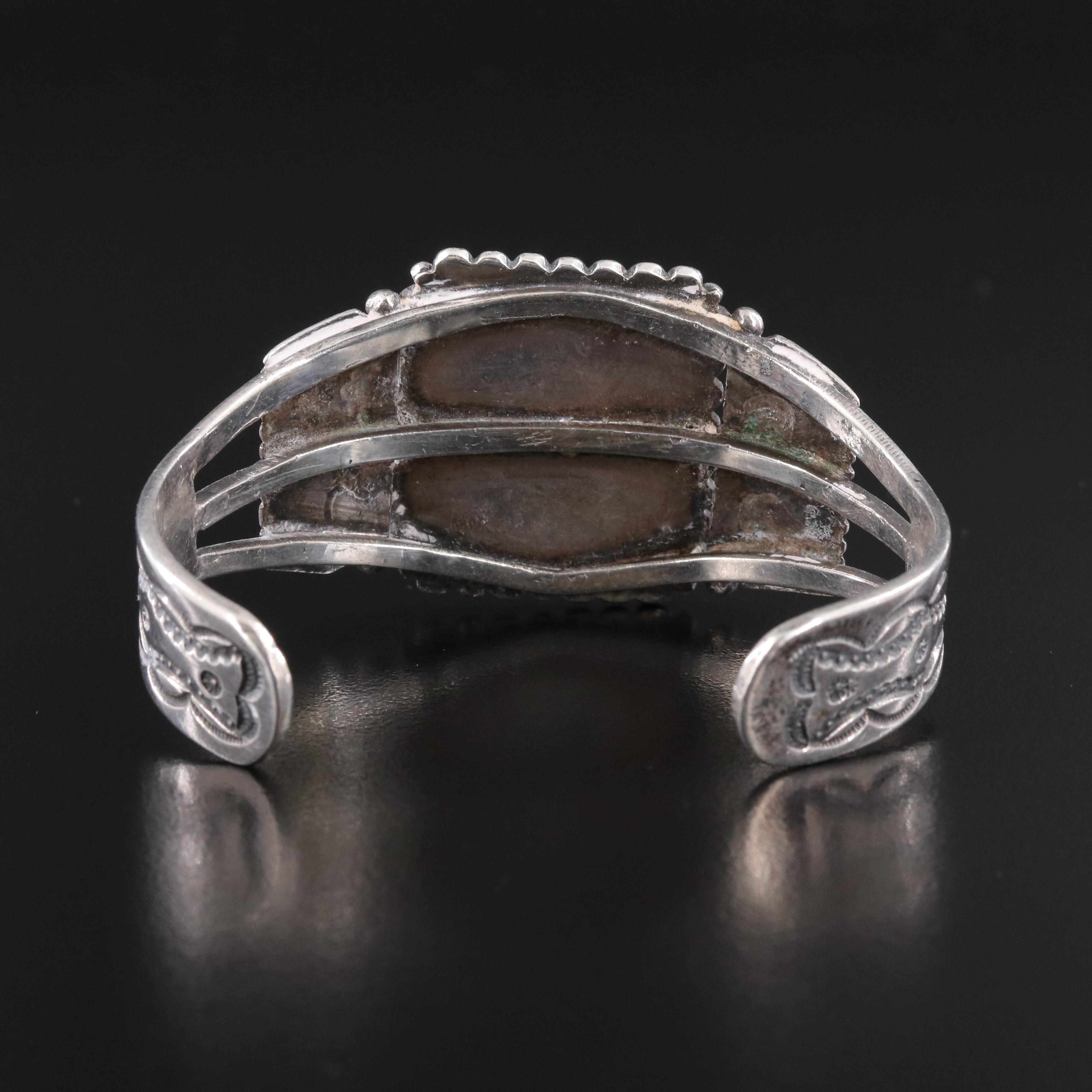 Southwestern Sterling Turquoise Cuff Bracelet