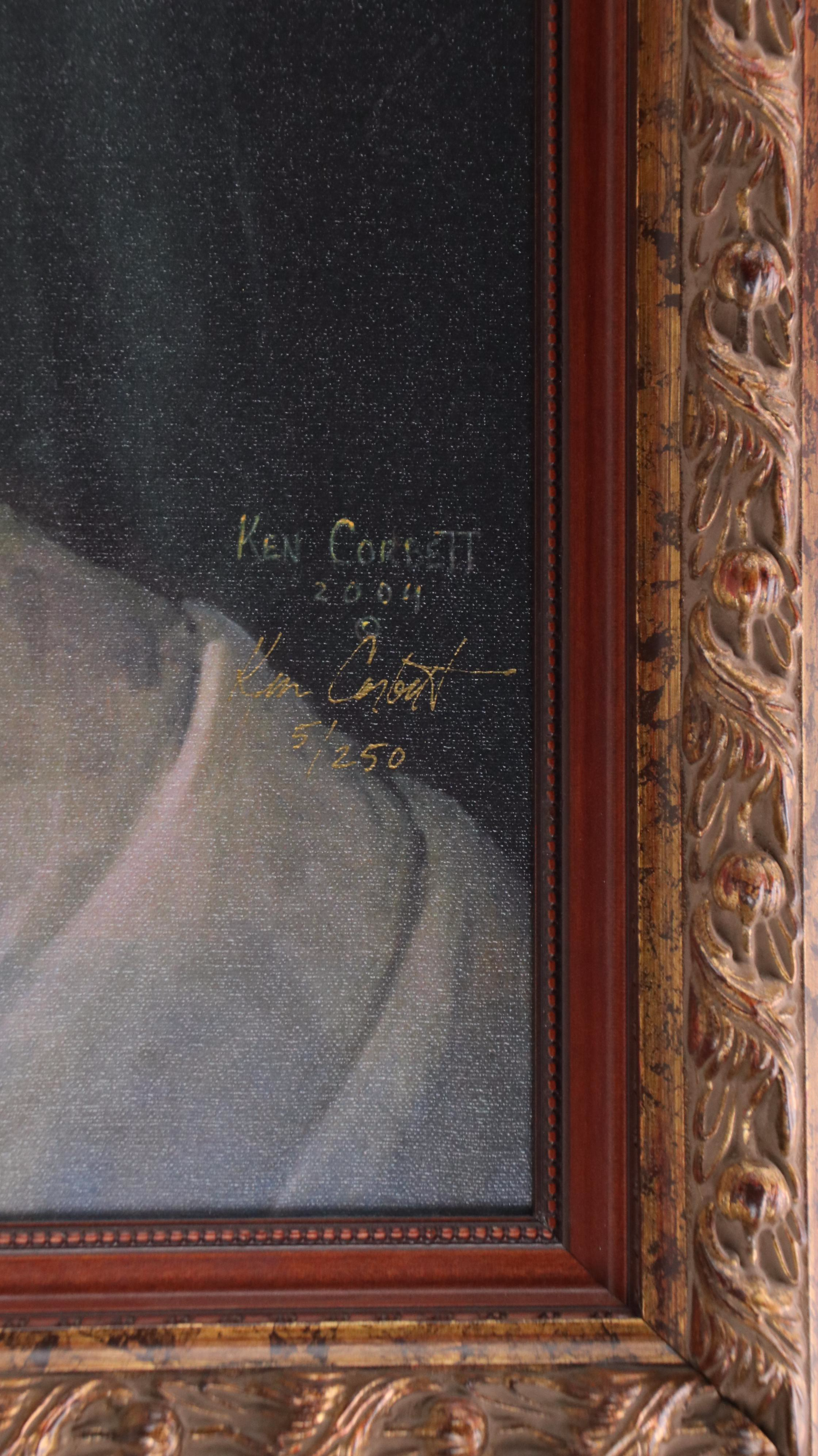 Ken Corbett Biblical Giclée of Jesus with Followers, Circa 2004