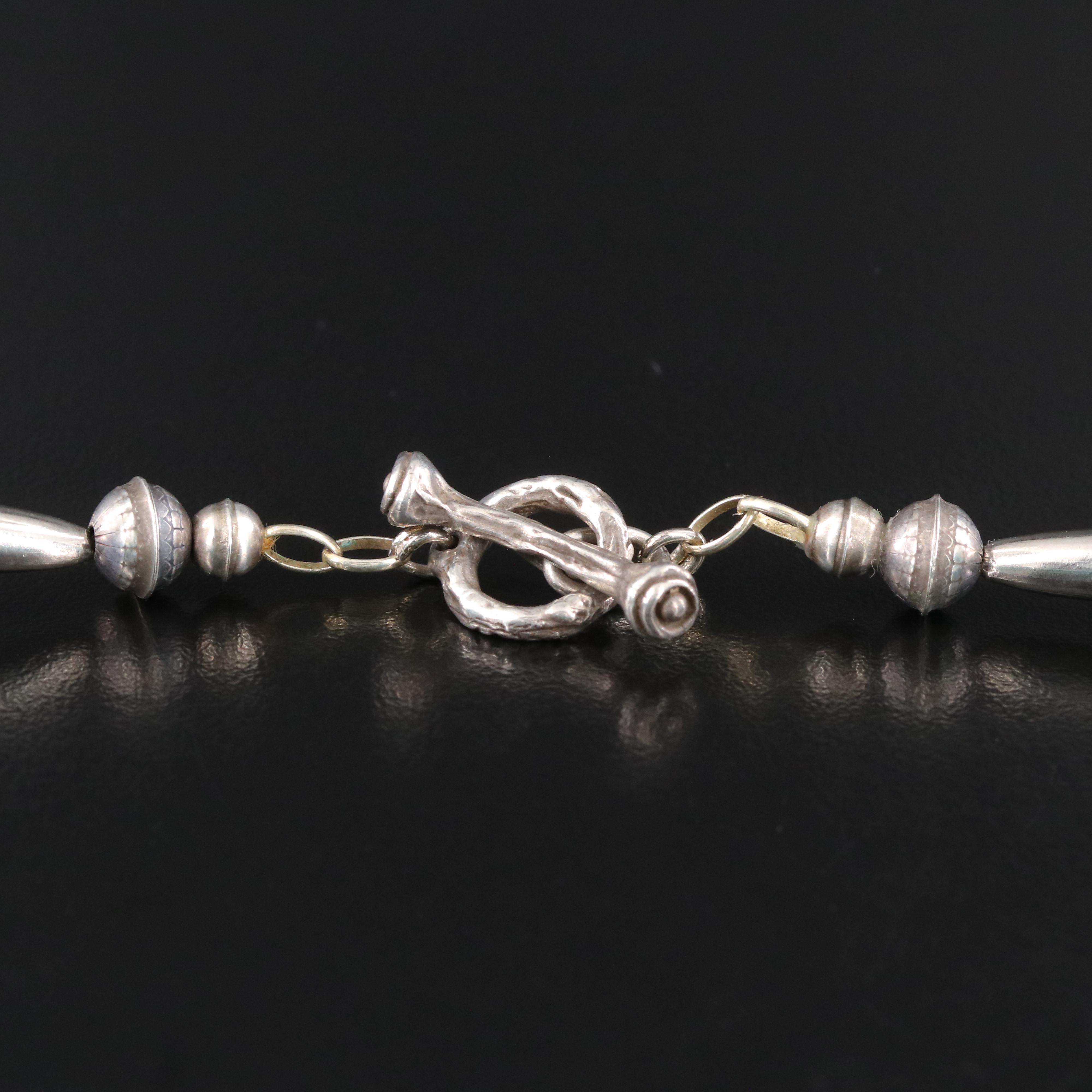 Magnesite Necklace with Sterling Clasp