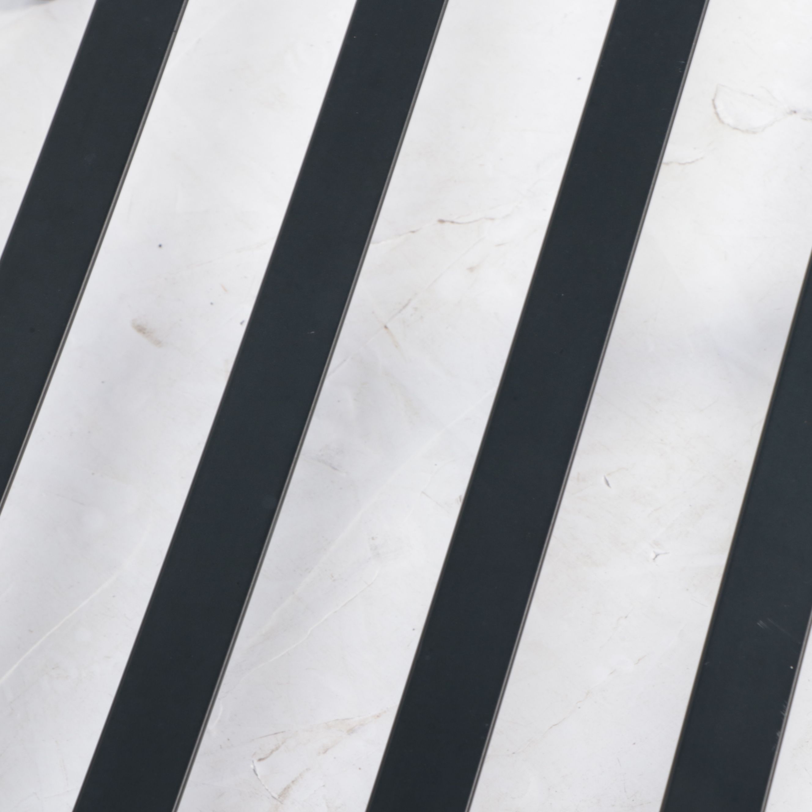 Brown Jordan Cast Metal Faux Bamboo Ottoman