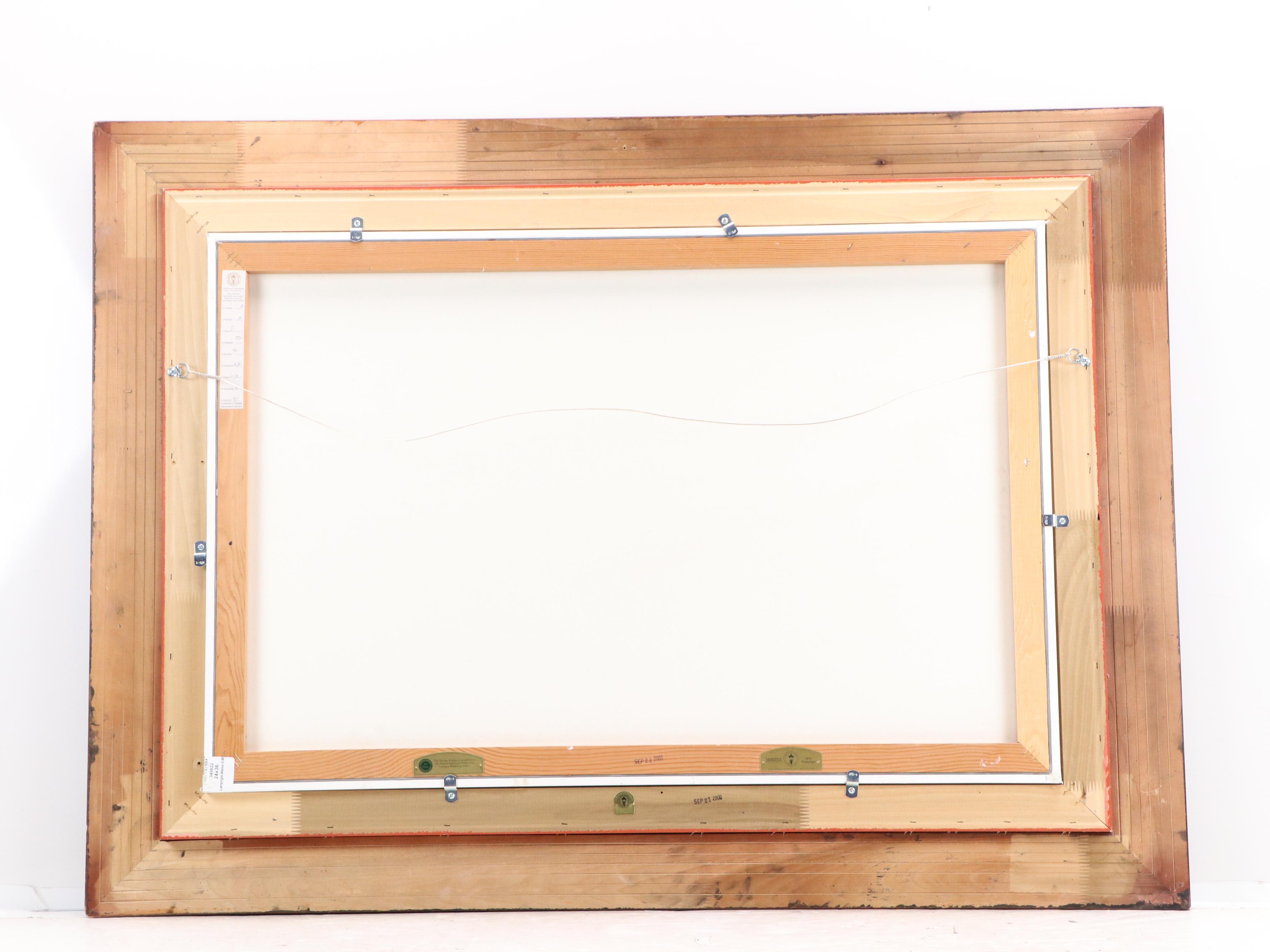 Thomas Kinkade Embellished Offset Lithograph "Lamplight Manor"