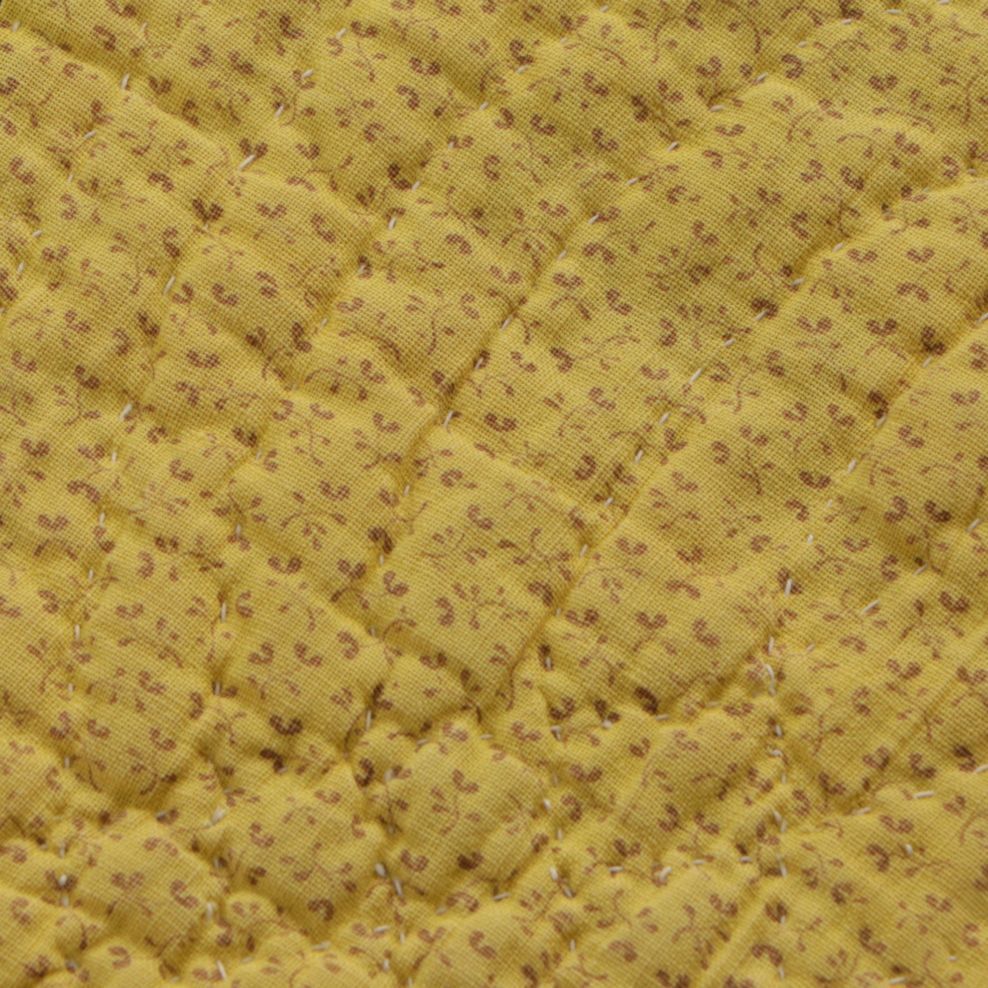 1940s Hand-Crafted "Autumn Leaves" Block Quilt