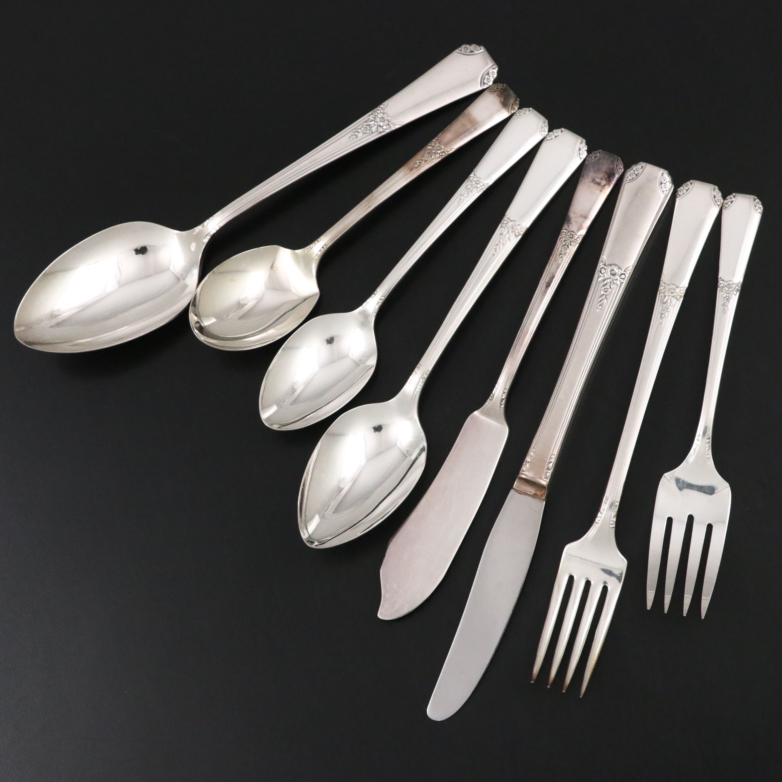 Oneida "Rio" Silver Plate Flatware, 1939