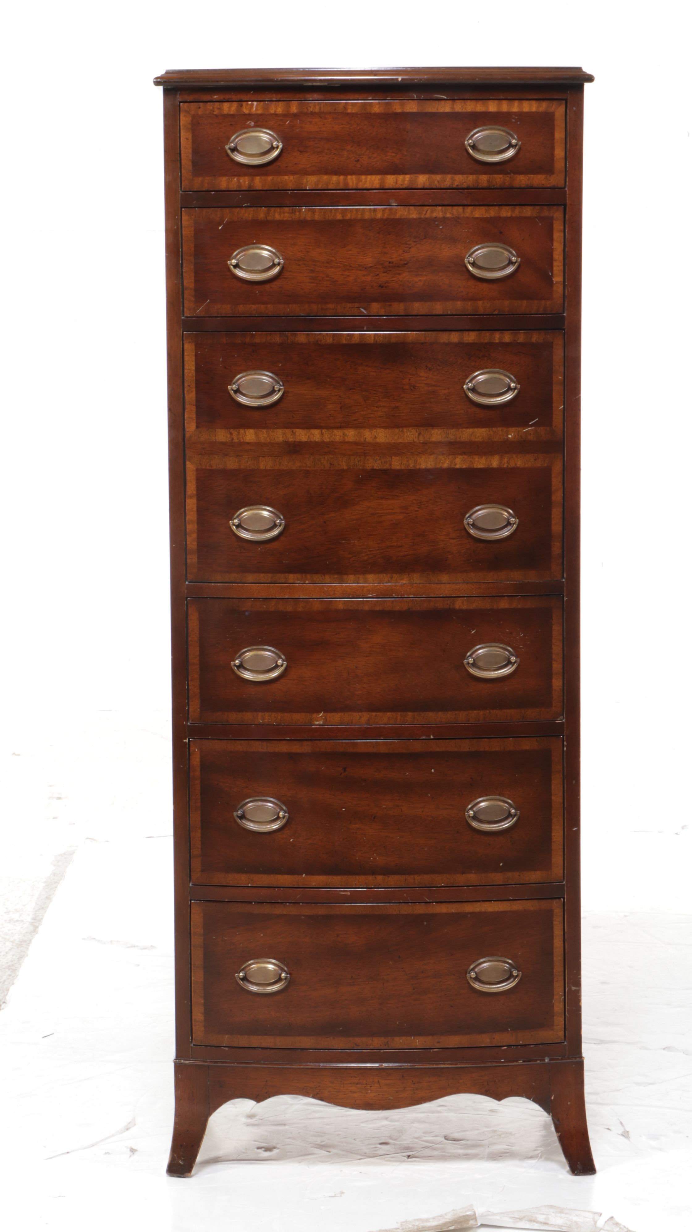 Federal Style Mahogany Secretary Desk and Chest of Drawers