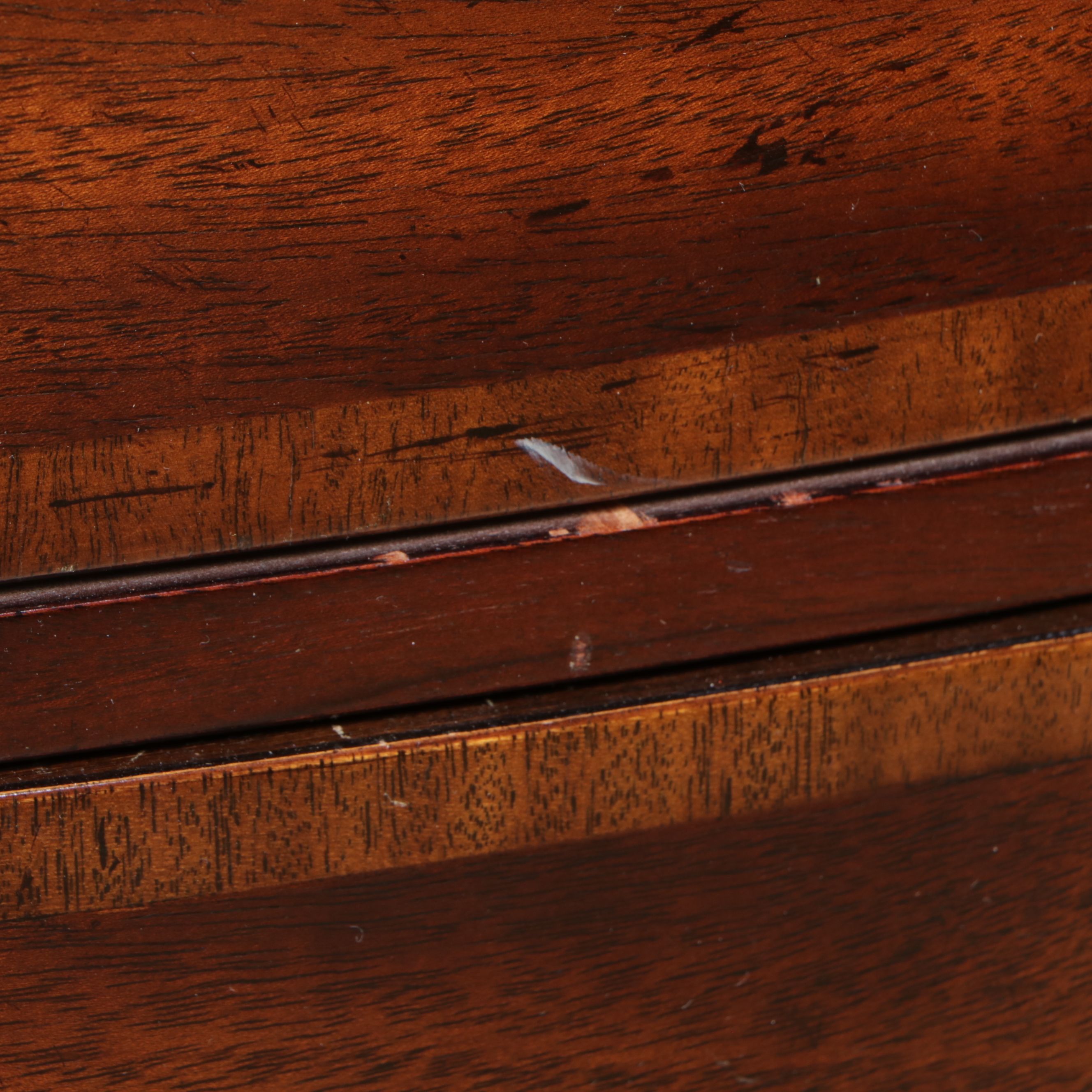 Federal Style Mahogany Secretary Desk and Chest of Drawers