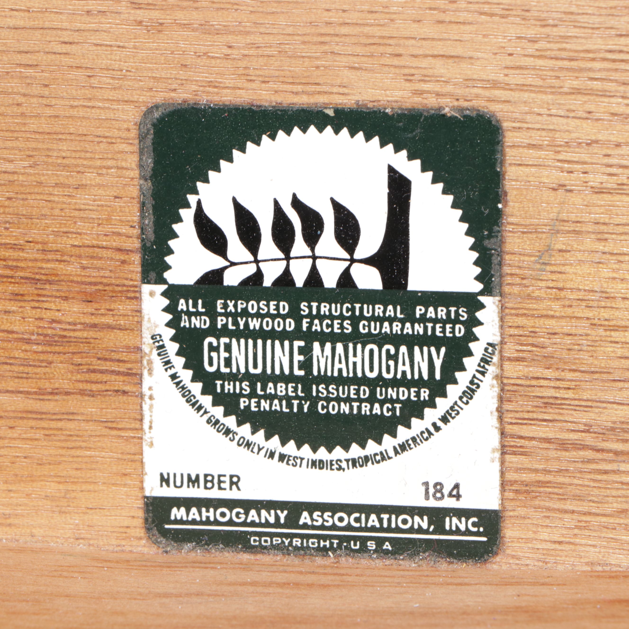 Federal Style Mahogany Secretary Desk and Chest of Drawers