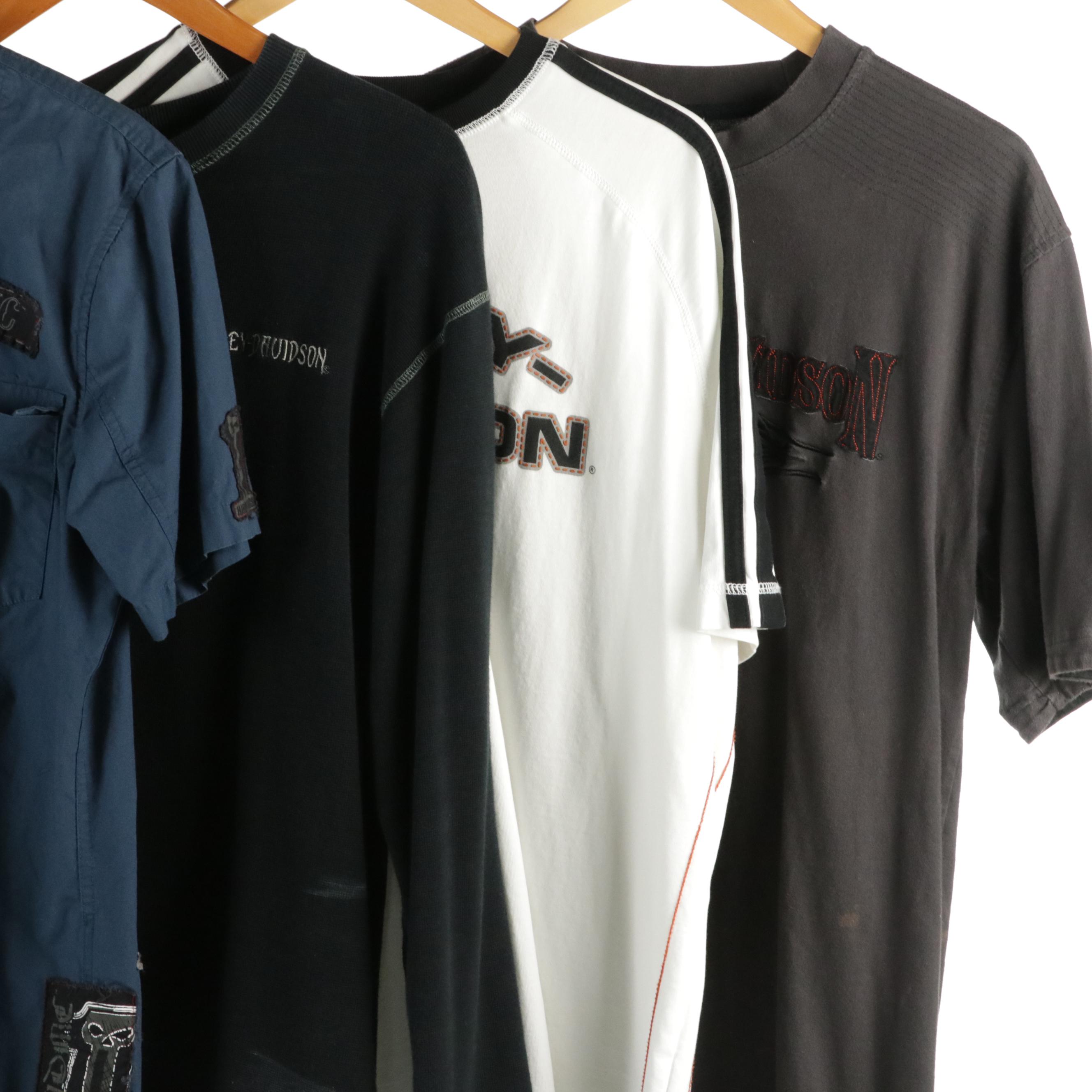 Men's Harley Davidson Capsule Wardrobe Featuring Button-Ups, T-Shirts, and More