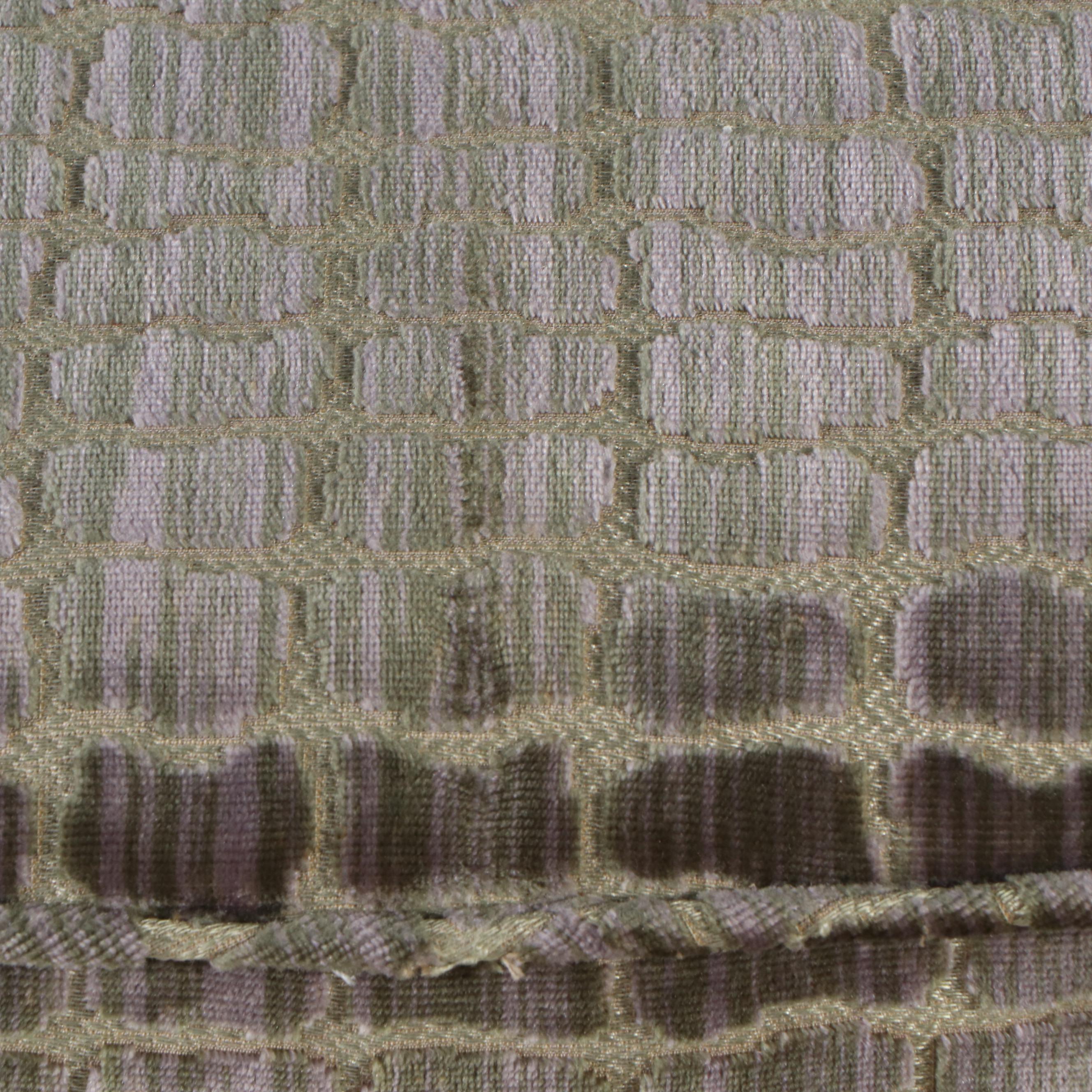 French Provincial Style Carved Wood Upholstered Footstool