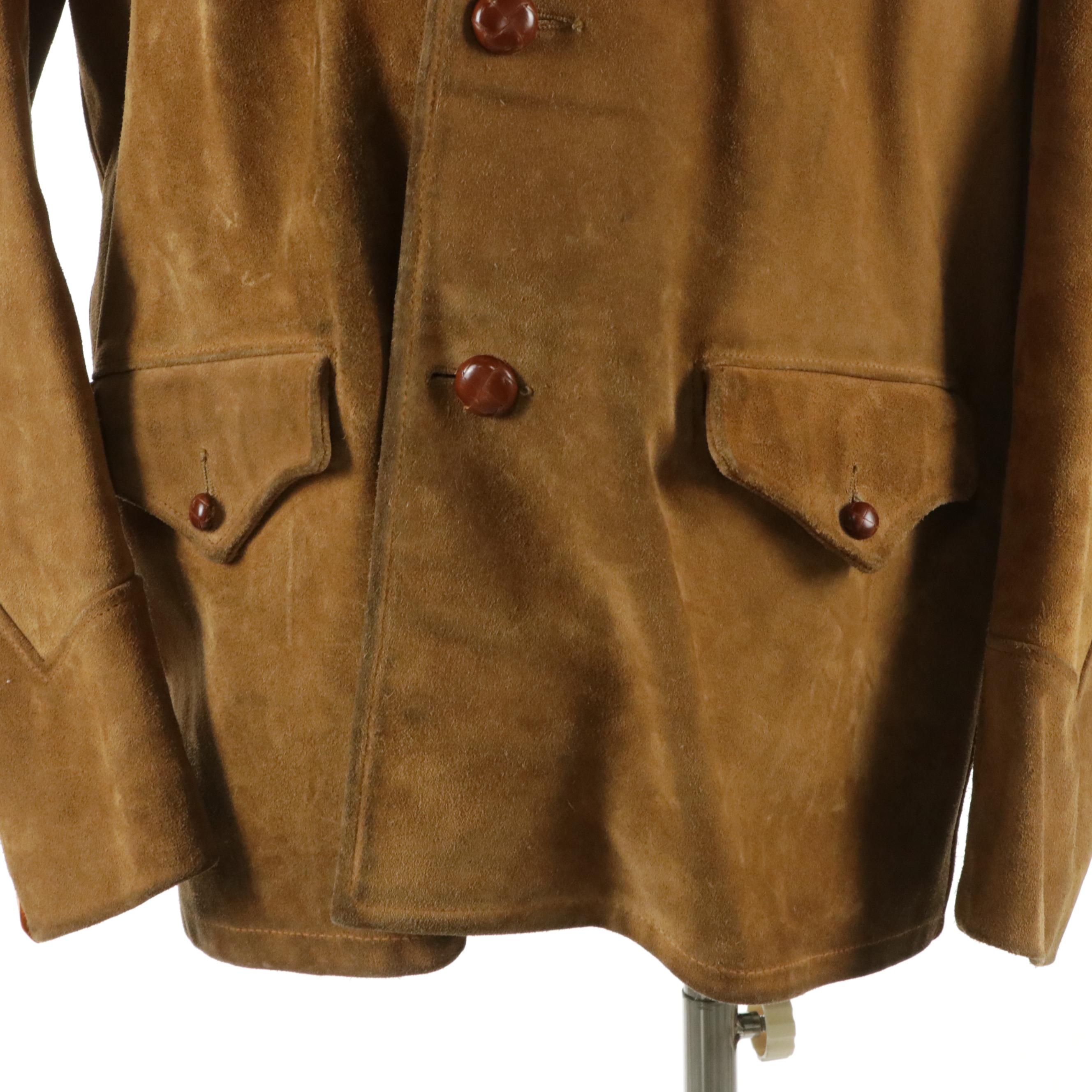 Men's Schott Bros. Rancher Jacket in Rough Out Suede