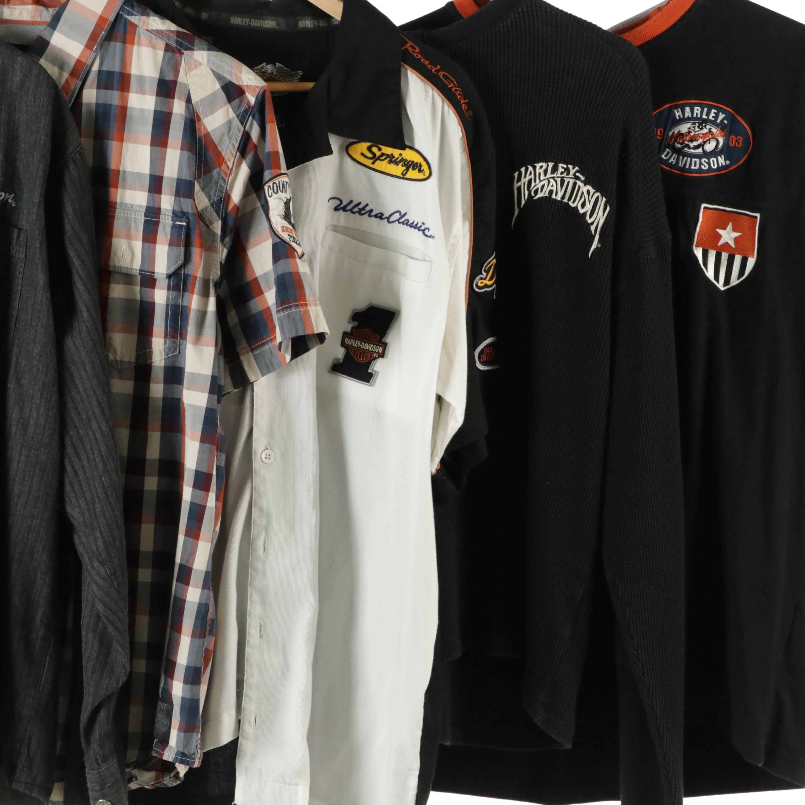Men's Harley Davidson Capsule Wardrobe Featuring Button-Ups, T-Shirts, and More