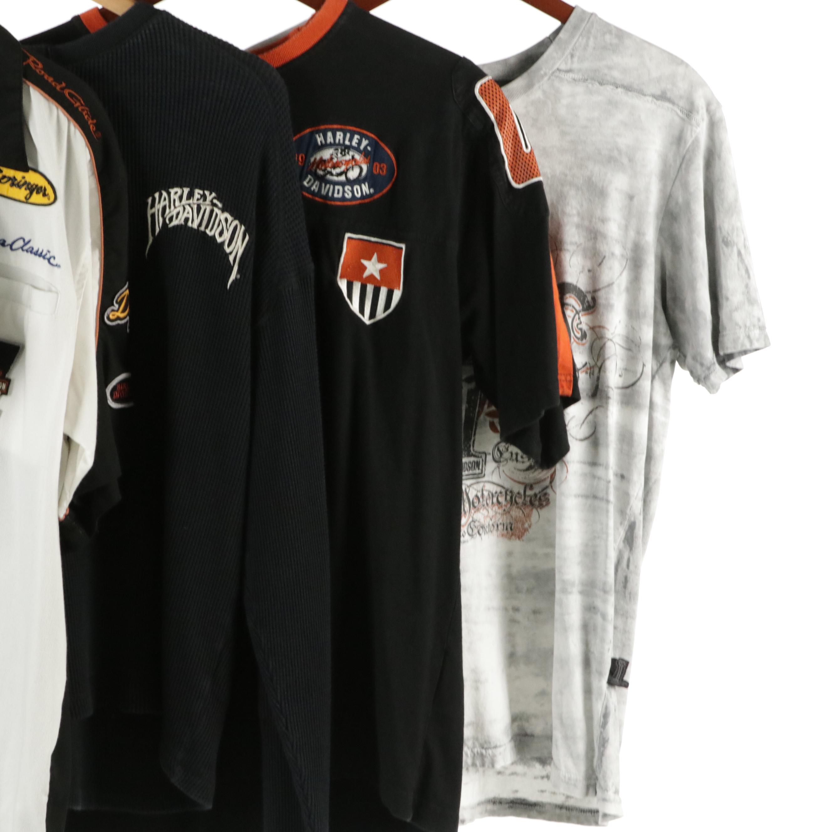 Men's Harley Davidson Capsule Wardrobe Featuring Button-Ups, T-Shirts, and More