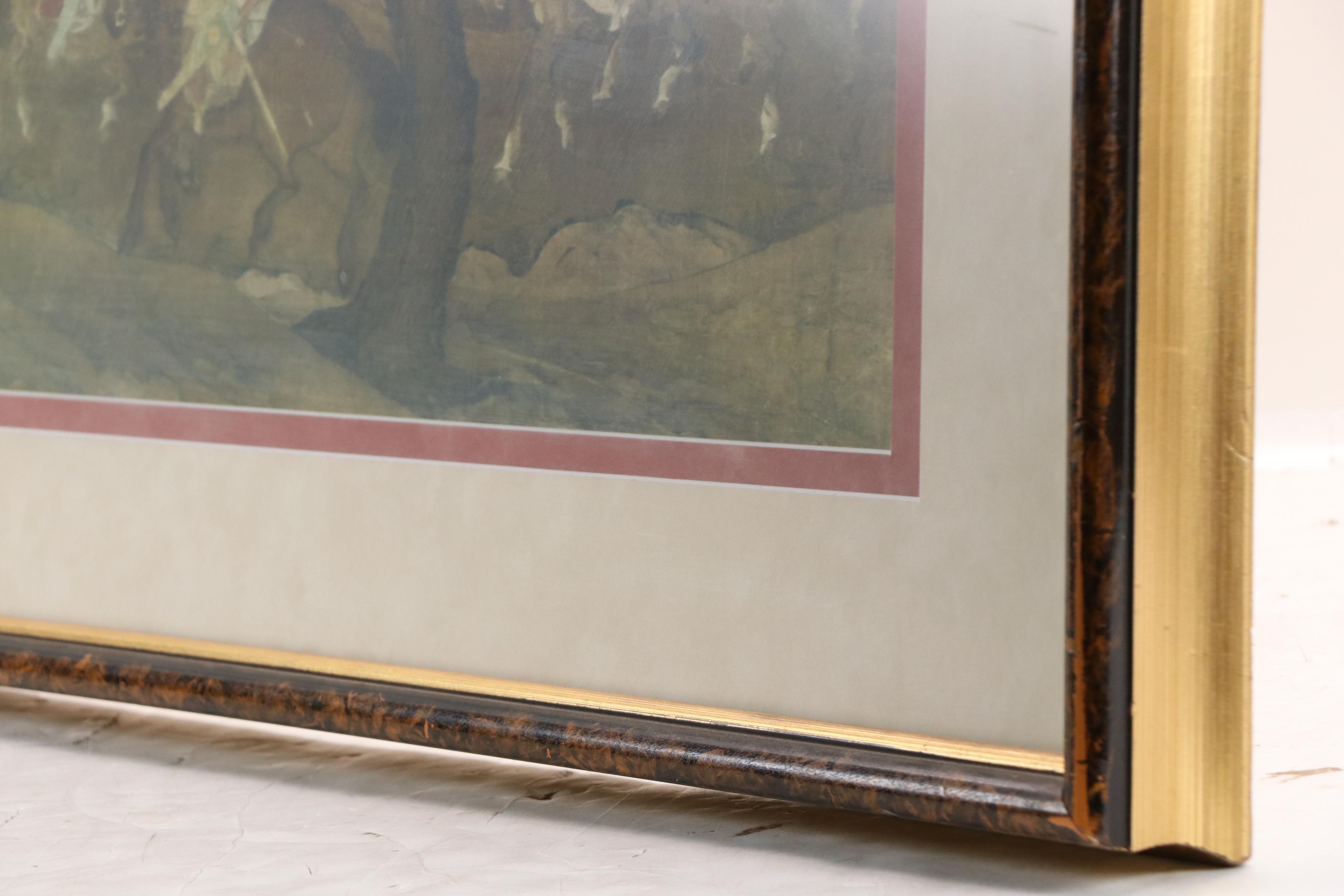 Collotype After Song Dynasty Painting "Emperor Xuanzong's Flight to Shu"