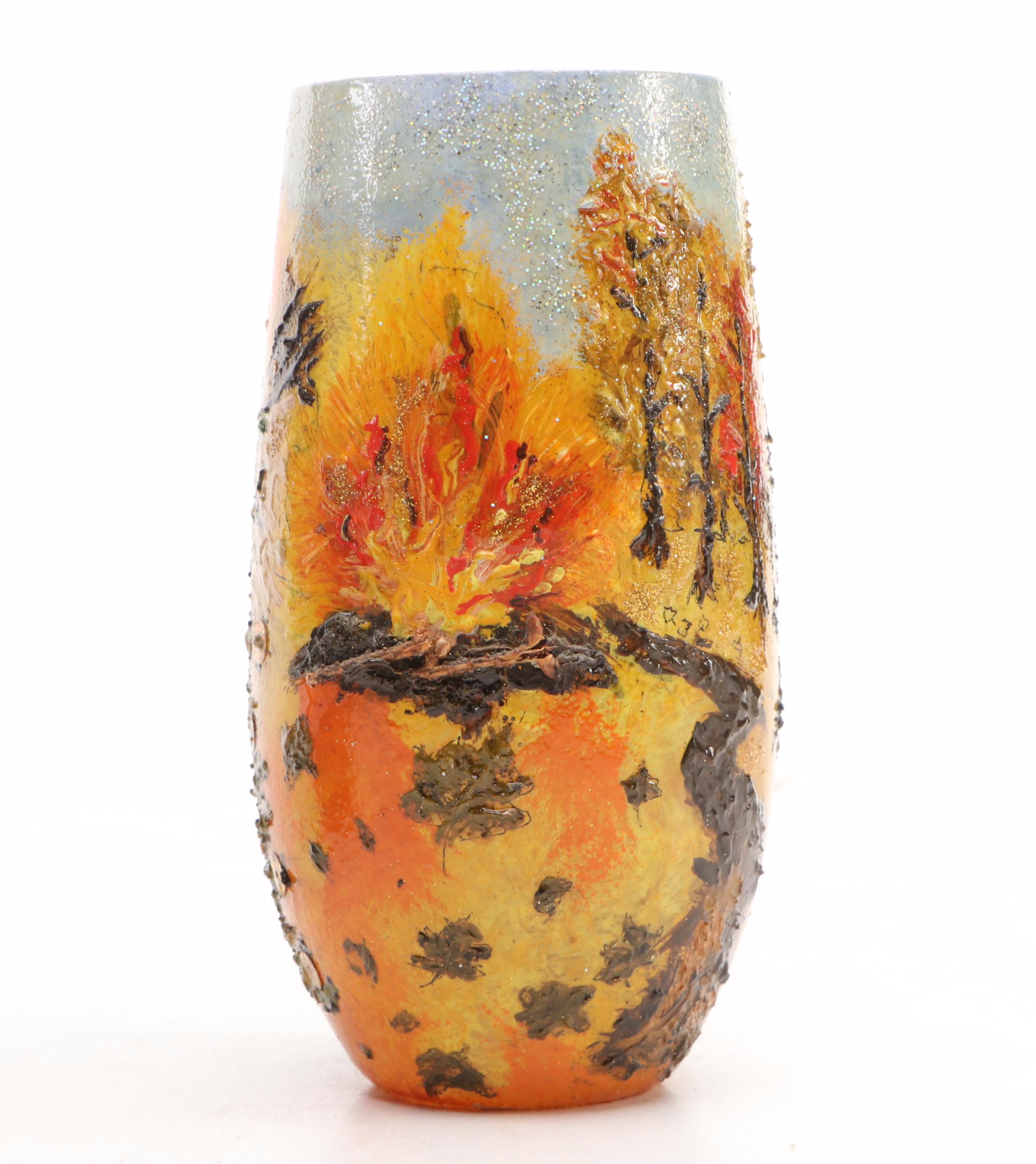 Chinese Tibet Metal and Glass Zodiac Teapot with Other Glass Vase, 20th Century