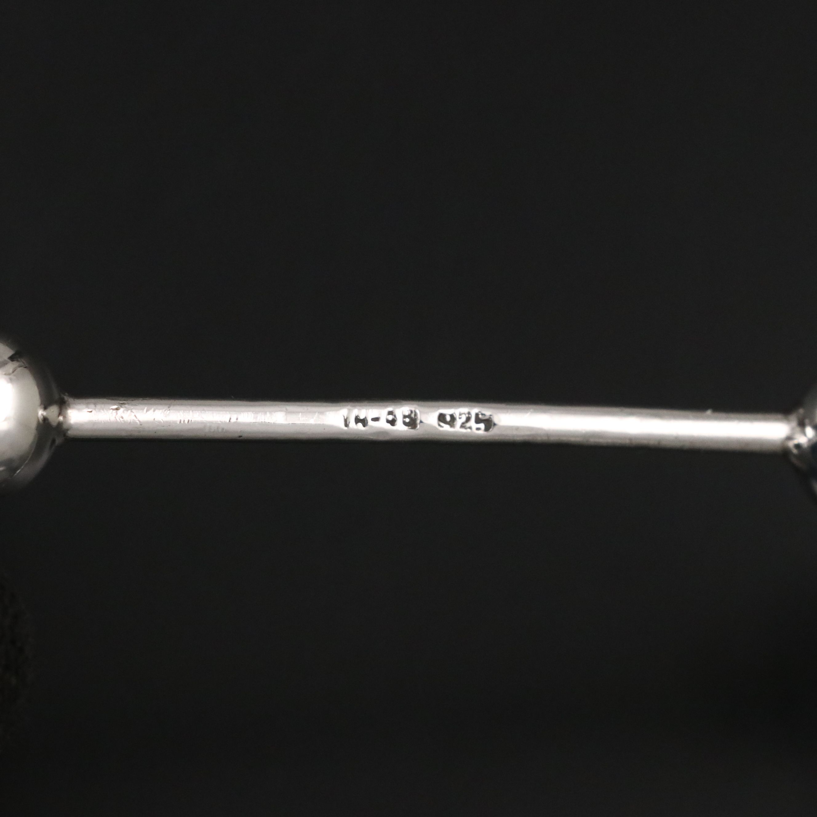 Sterling Silver Dumbbell Shape Baby Rattle