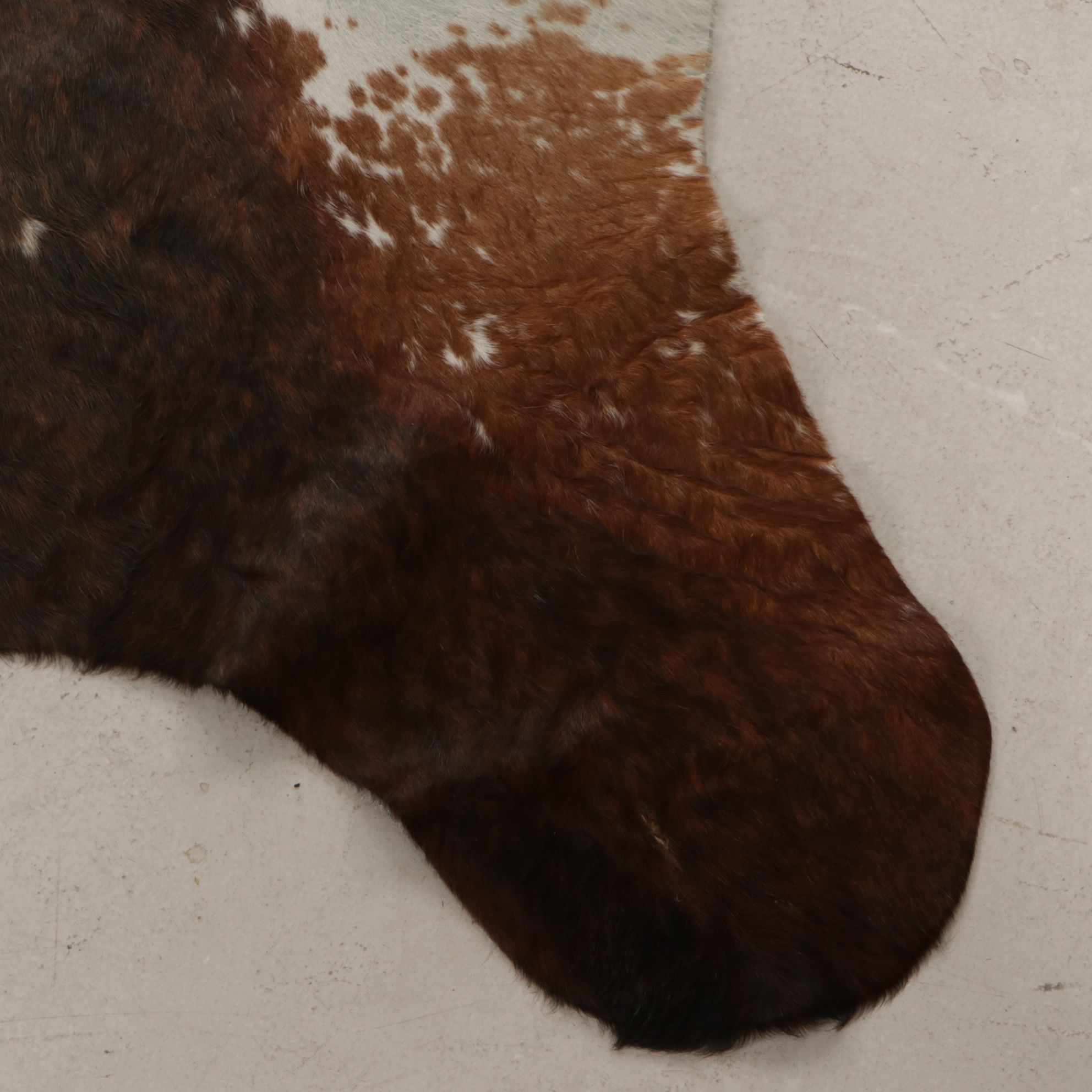 7'4 x 6'6 Natural Cow Hide Area Rug