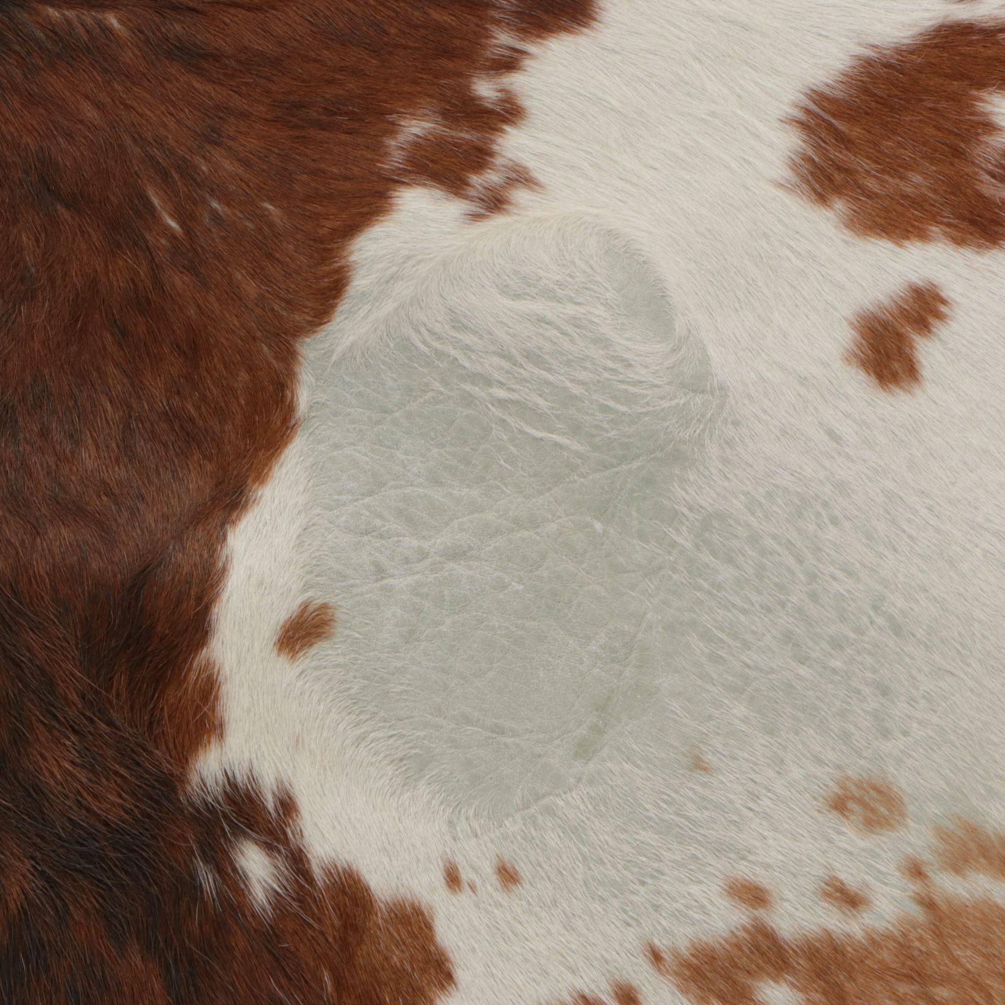 7'4 x 6'6 Natural Cow Hide Area Rug