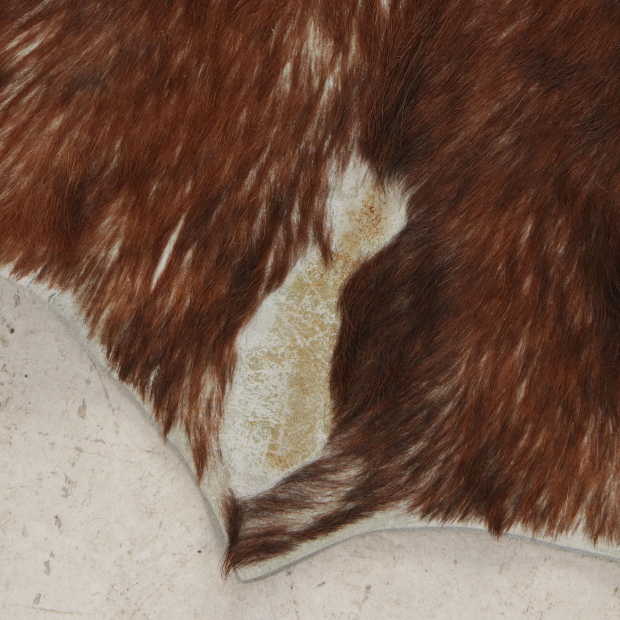 7'4 x 6'6 Natural Cow Hide Area Rug