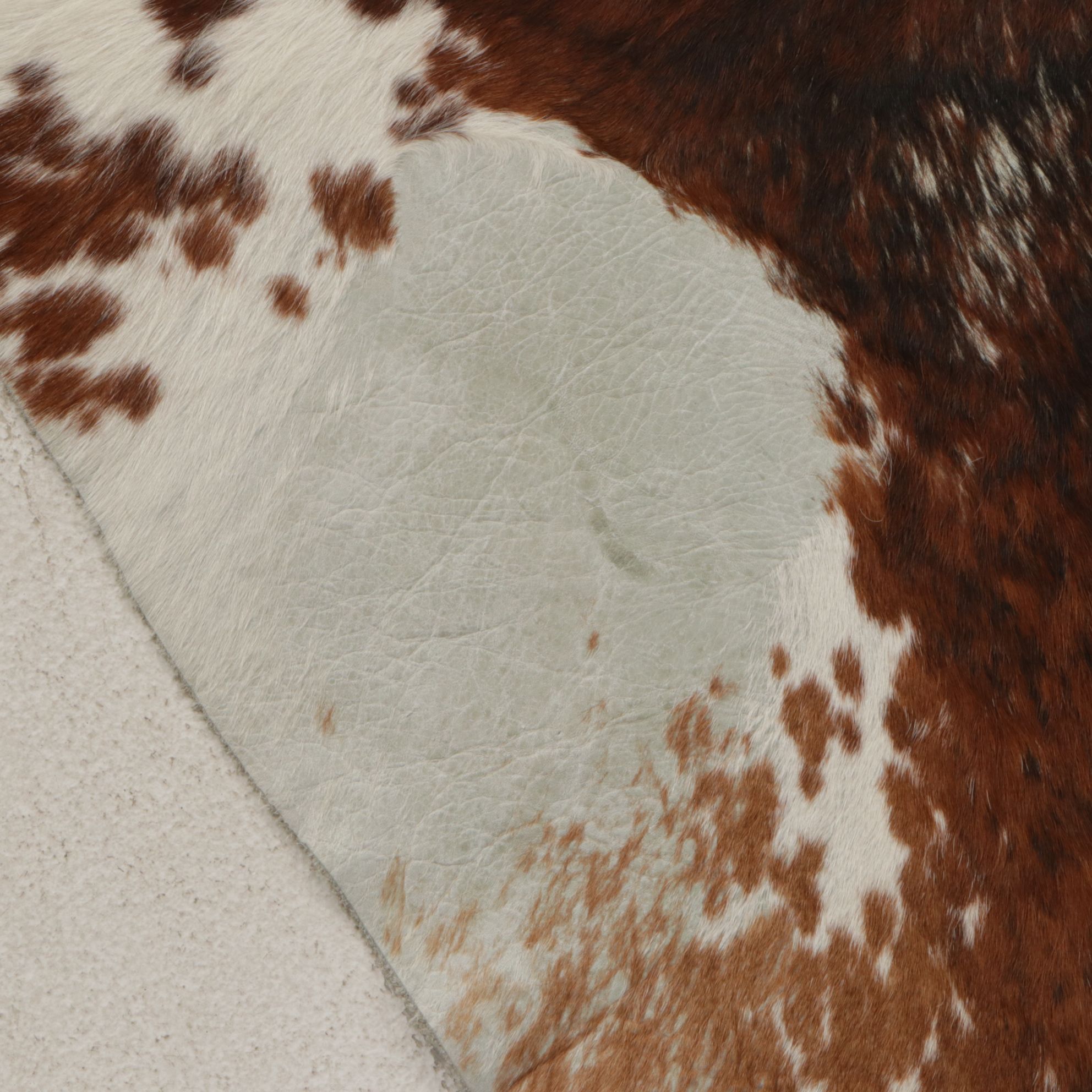 7'4 x 6'6 Natural Cow Hide Area Rug