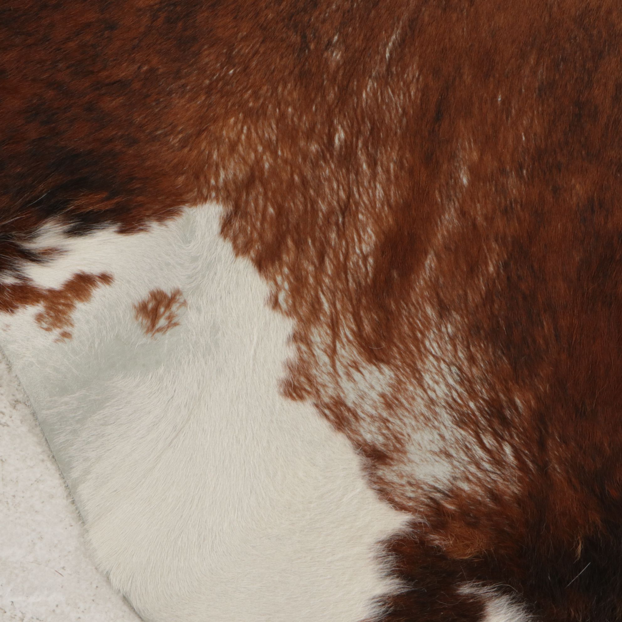 7'4 x 6'6 Natural Cow Hide Area Rug