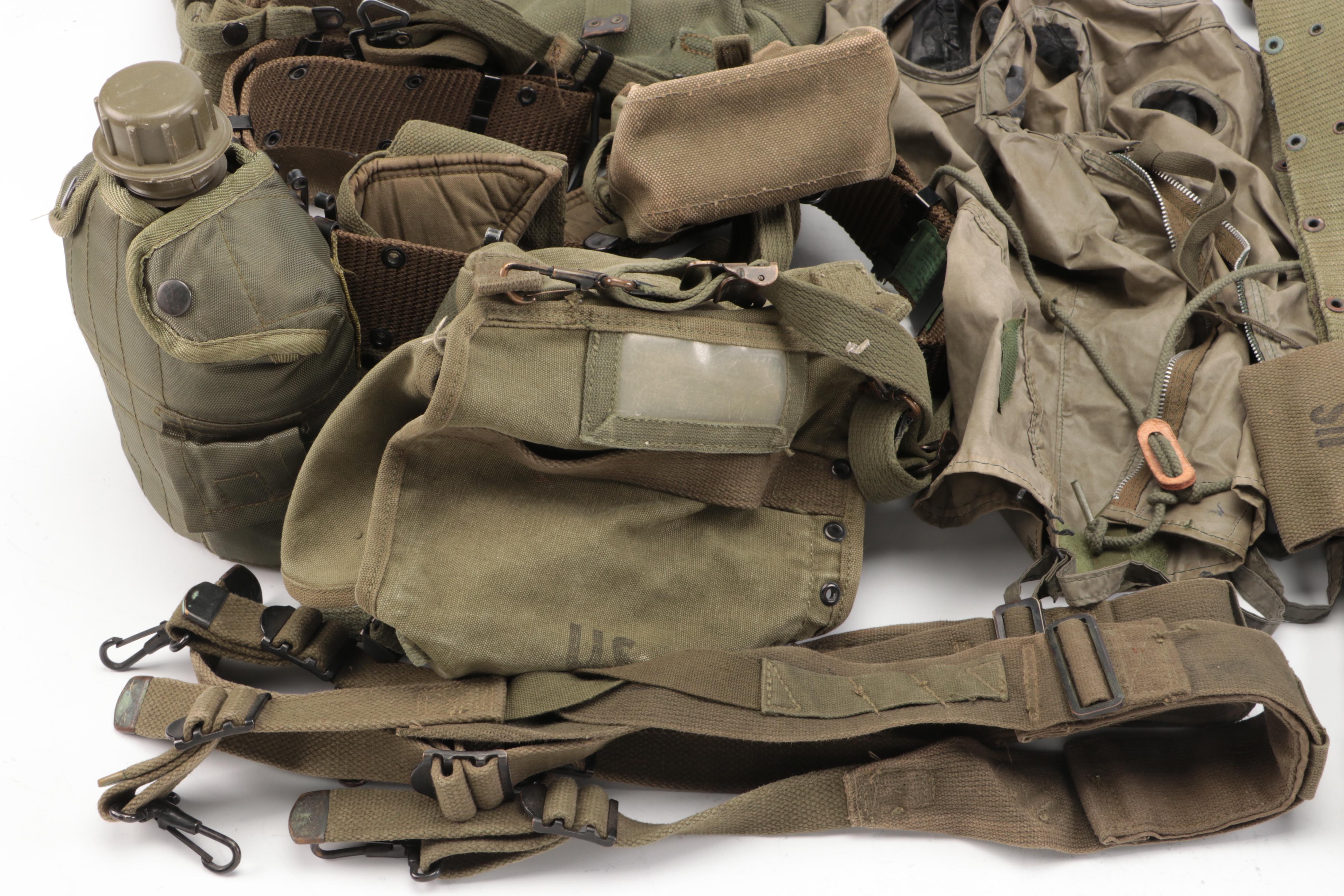 Cold War Era U.S. Army Chemical-Biological Field Mask, with Pouches and More