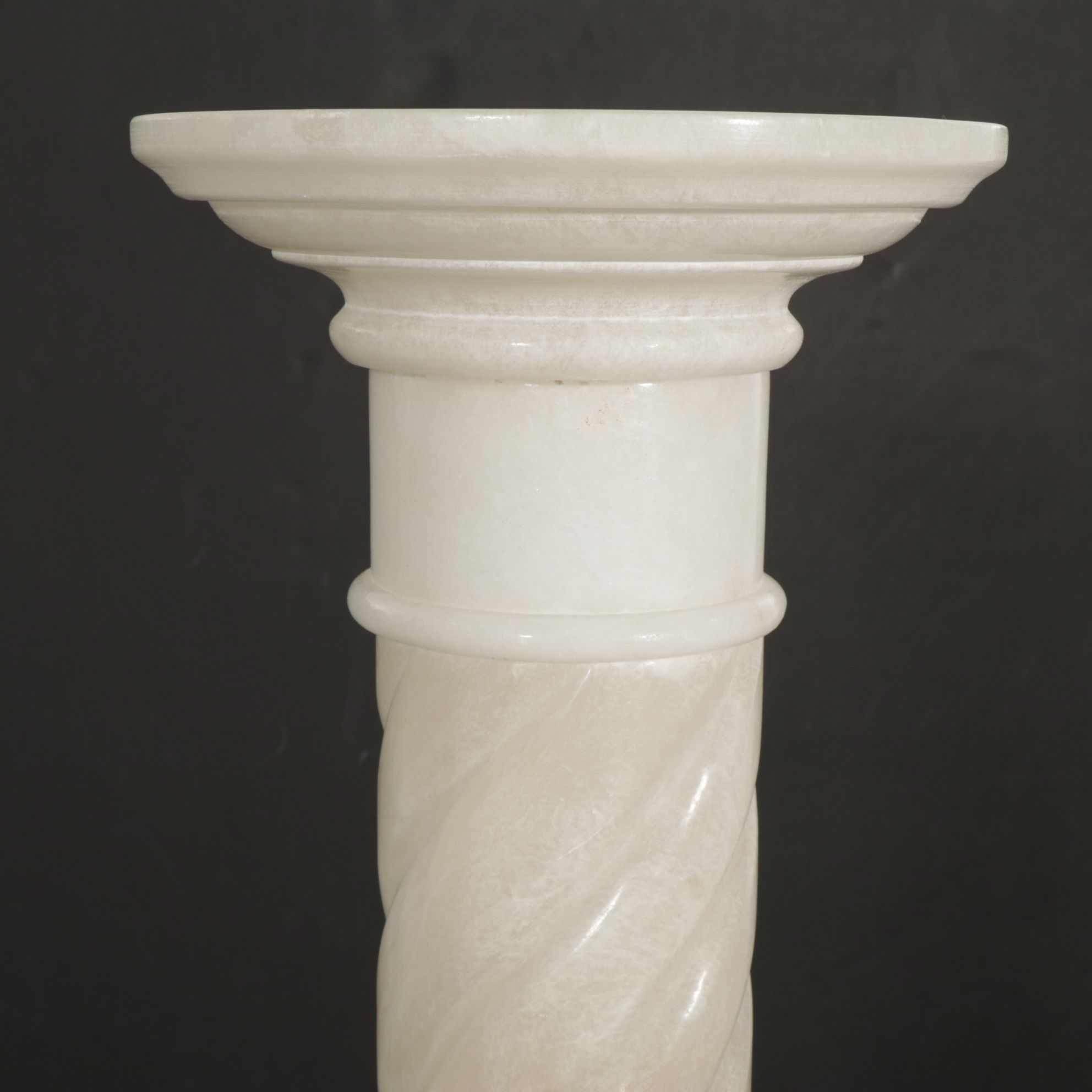 Carved Alabaster Pedestal