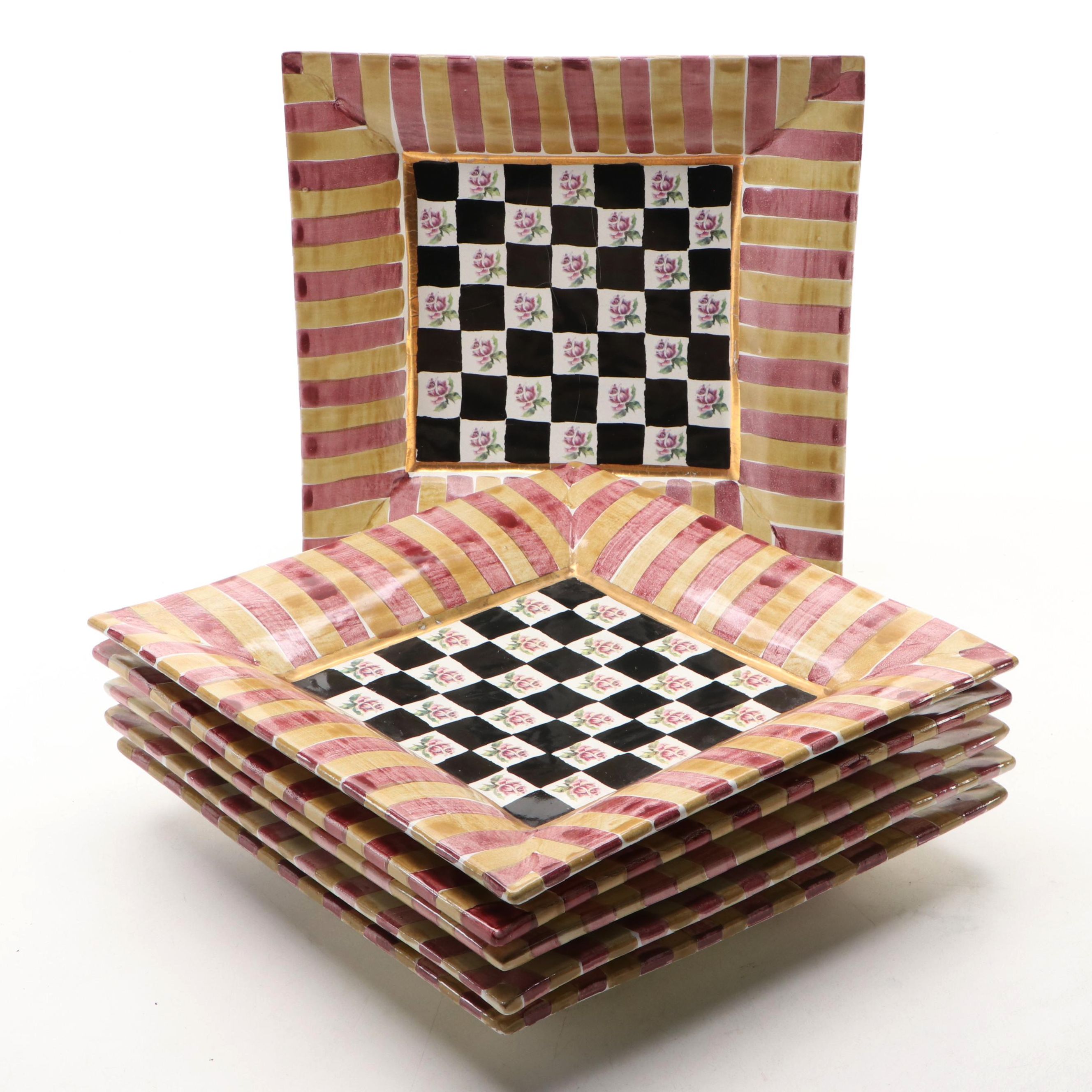 MacKenzie-Childs "Torquay Frank Mustard" Plates, 2006–2017