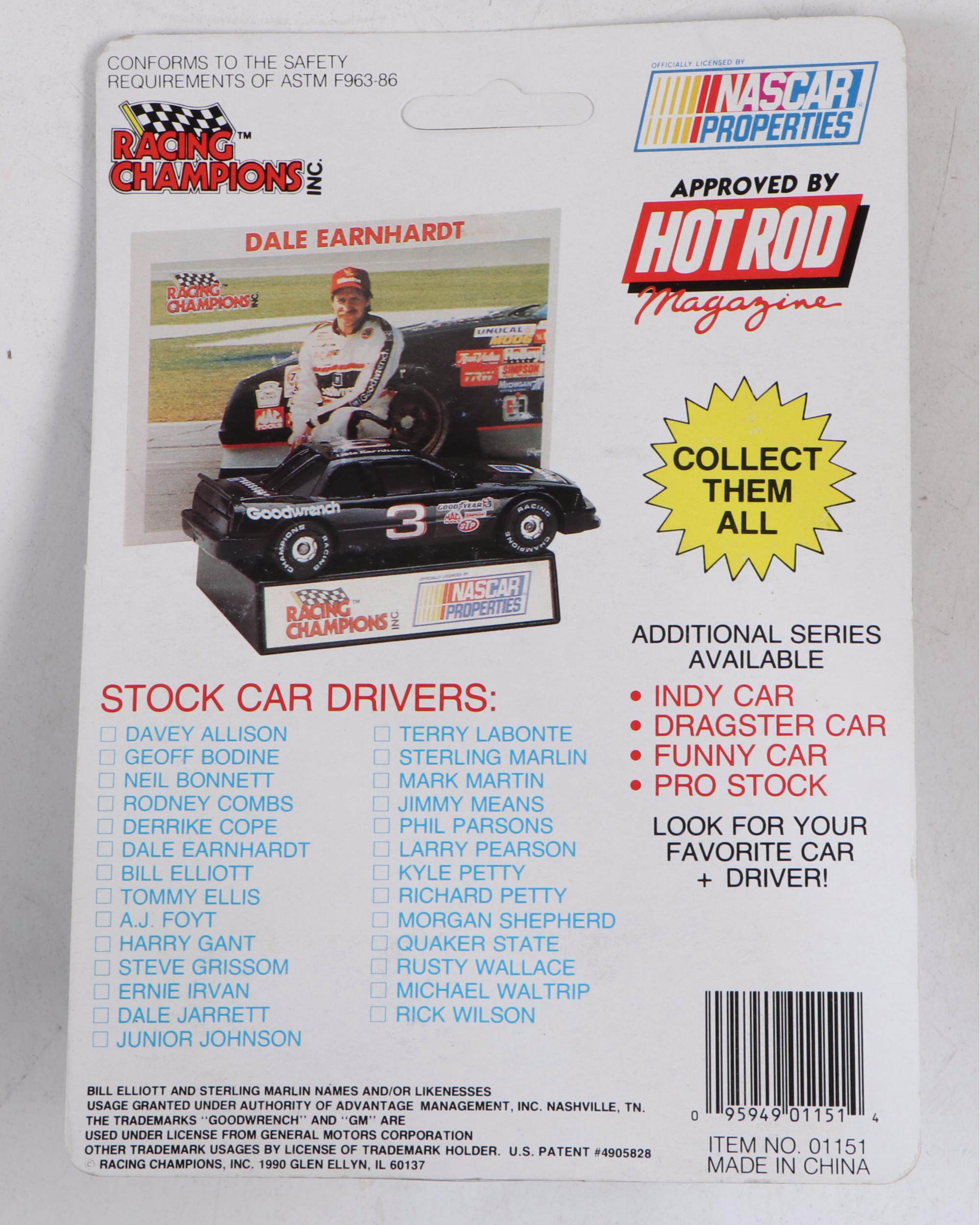 Racing Champions Diecast Stock Cars, Late 20th Century