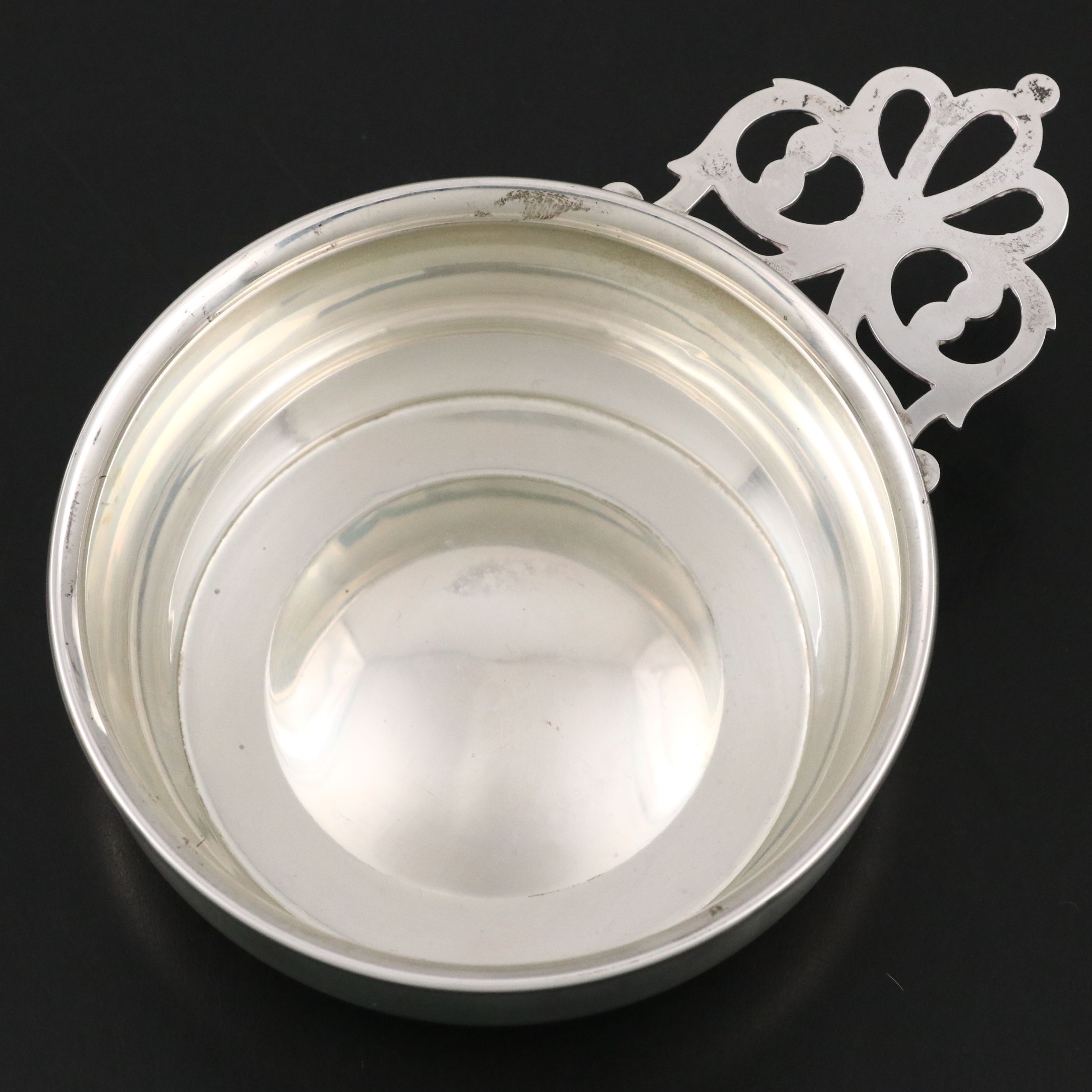 Web Sterling Silver Porringer with Shreve & Co. Cup and Other Fork and Spoon