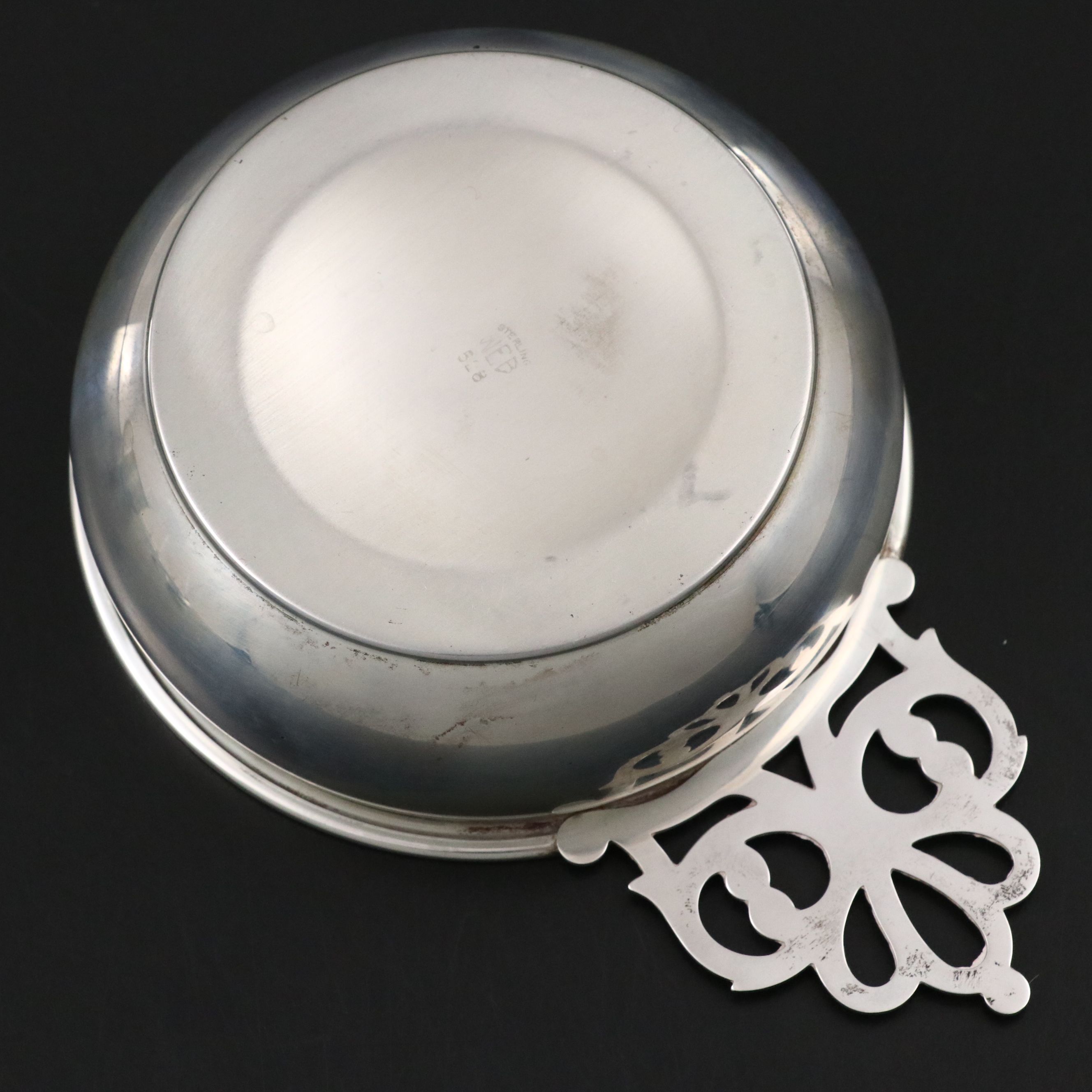 Web Sterling Silver Porringer with Shreve & Co. Cup and Other Fork and Spoon