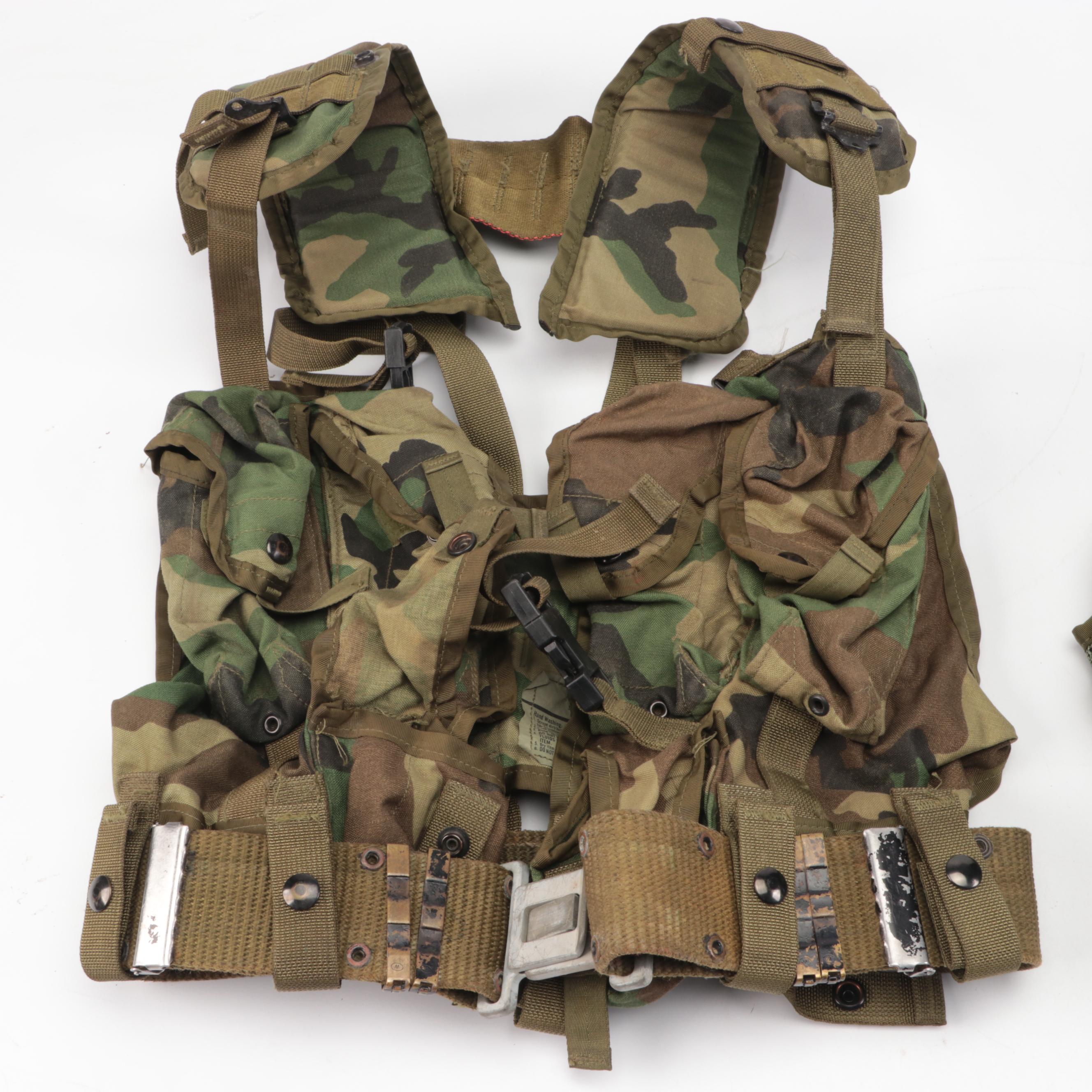 U.S. Army Woodland Camo Tactical Load Bearing Vests