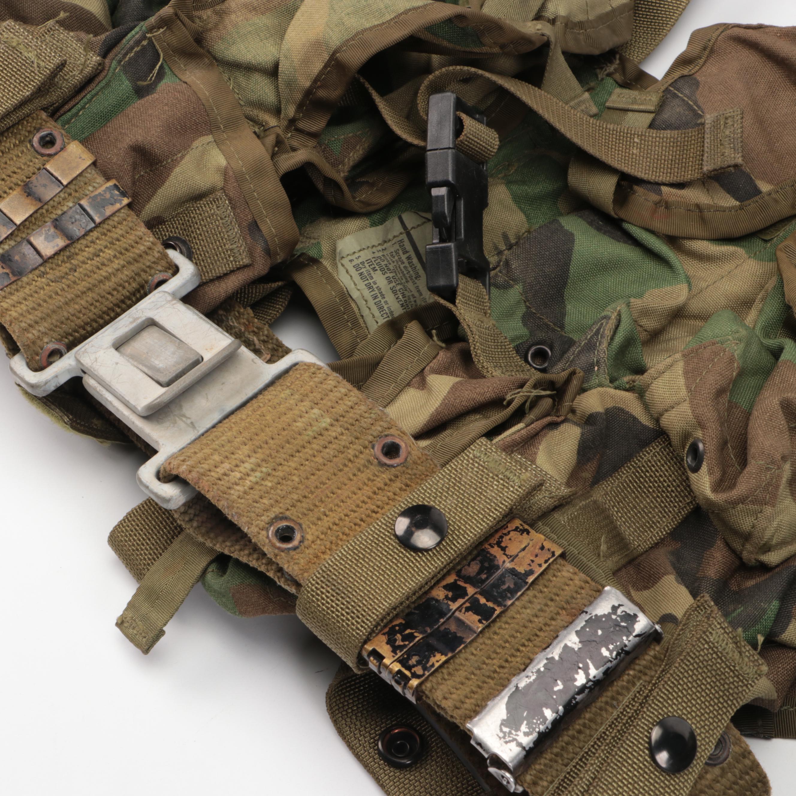 U.S. Army Woodland Camo Tactical Load Bearing Vests