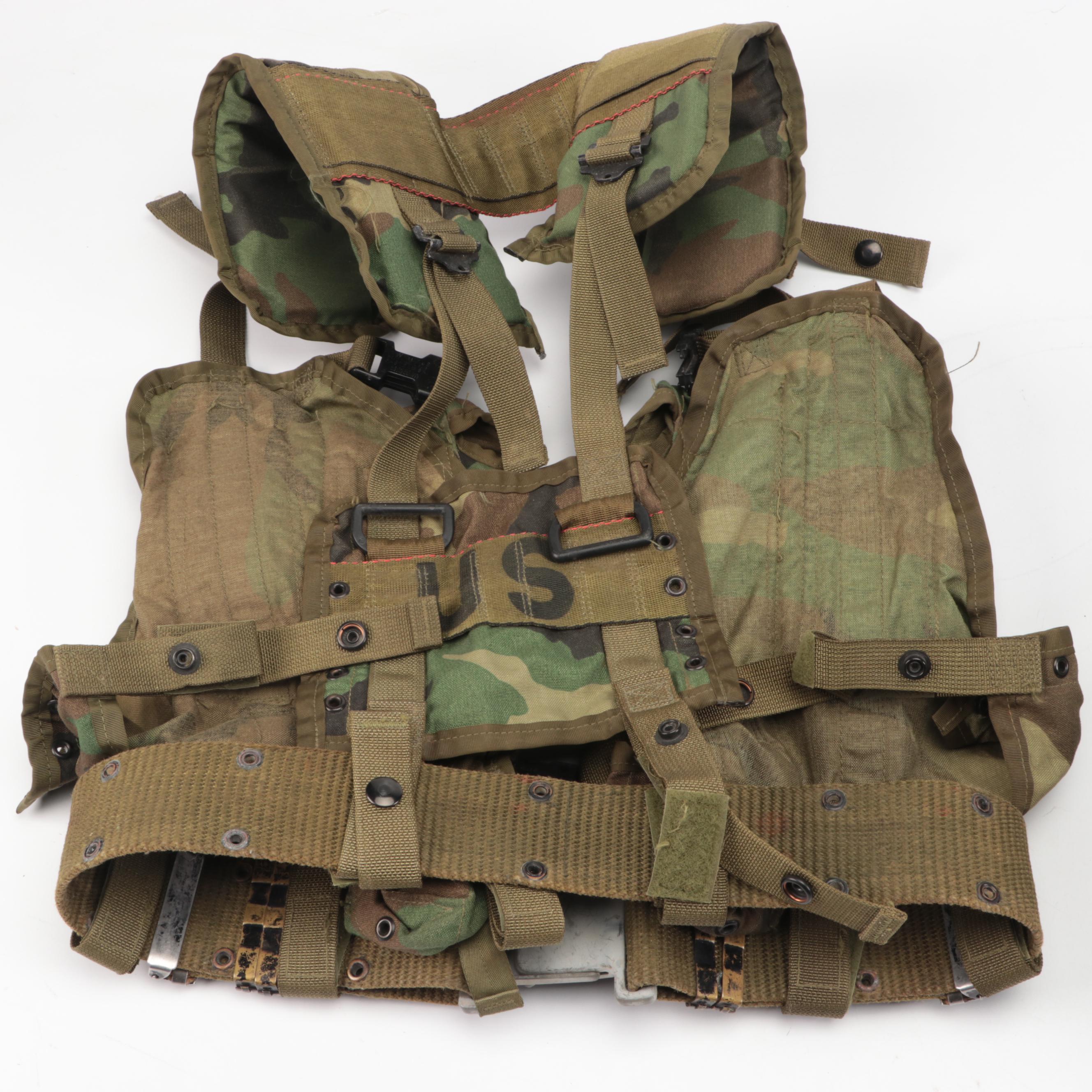 U.S. Army Woodland Camo Tactical Load Bearing Vests