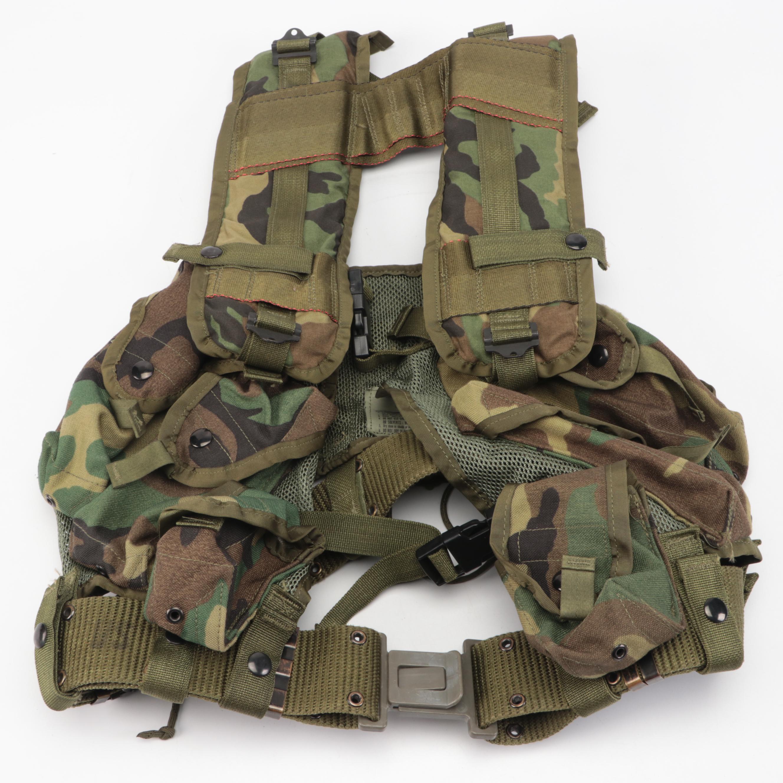 U.S. Army Woodland Camo Tactical Load Bearing Vests
