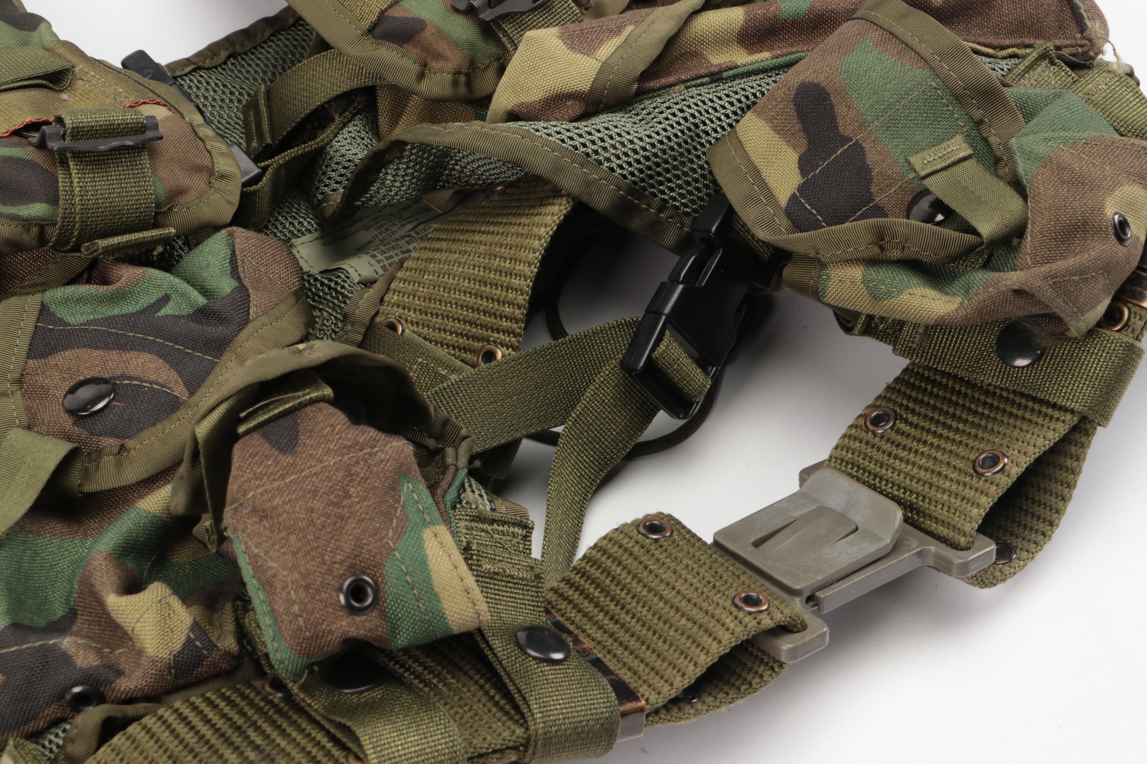 U.S. Army Woodland Camo Tactical Load Bearing Vests