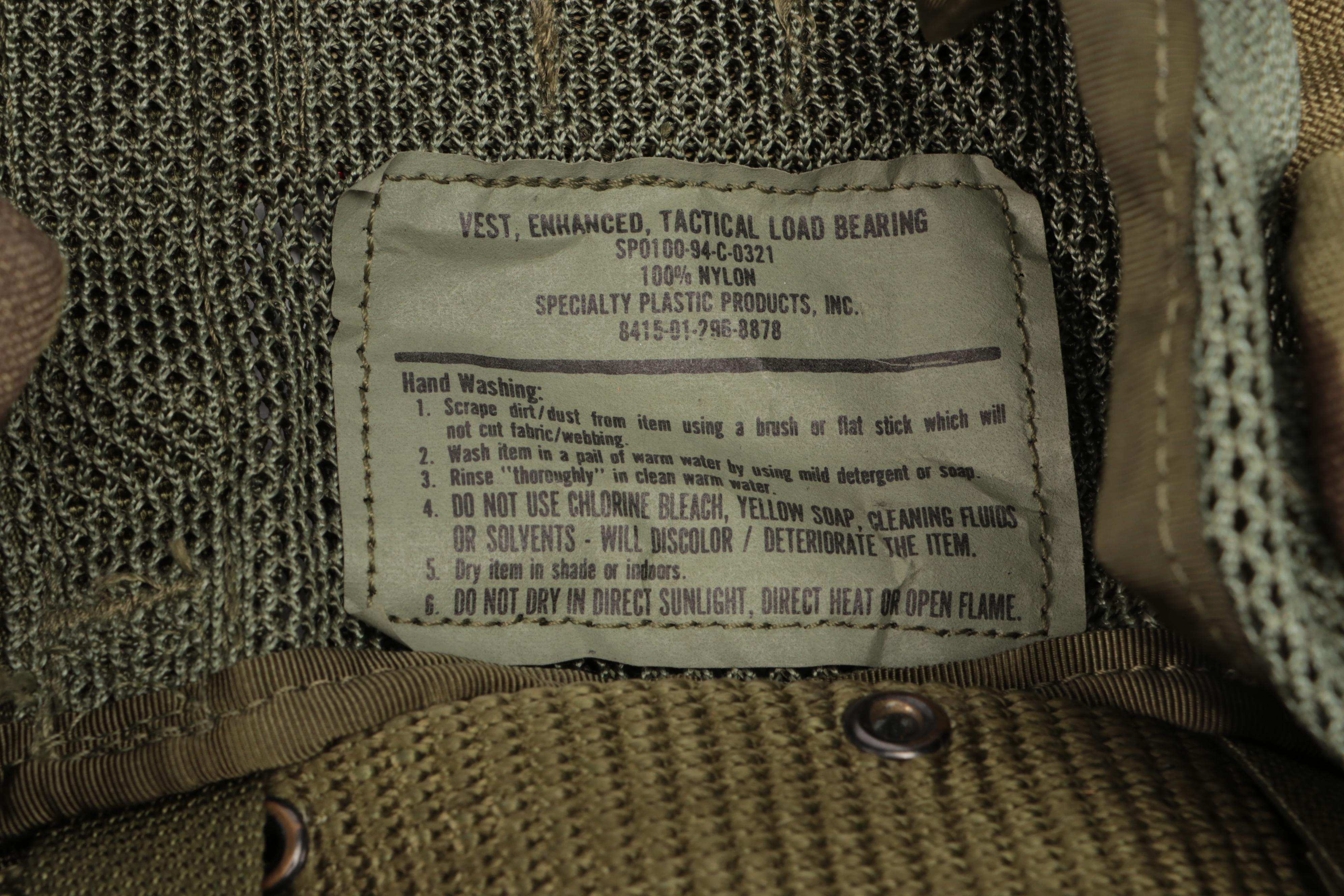 U.S. Army Woodland Camo Tactical Load Bearing Vests