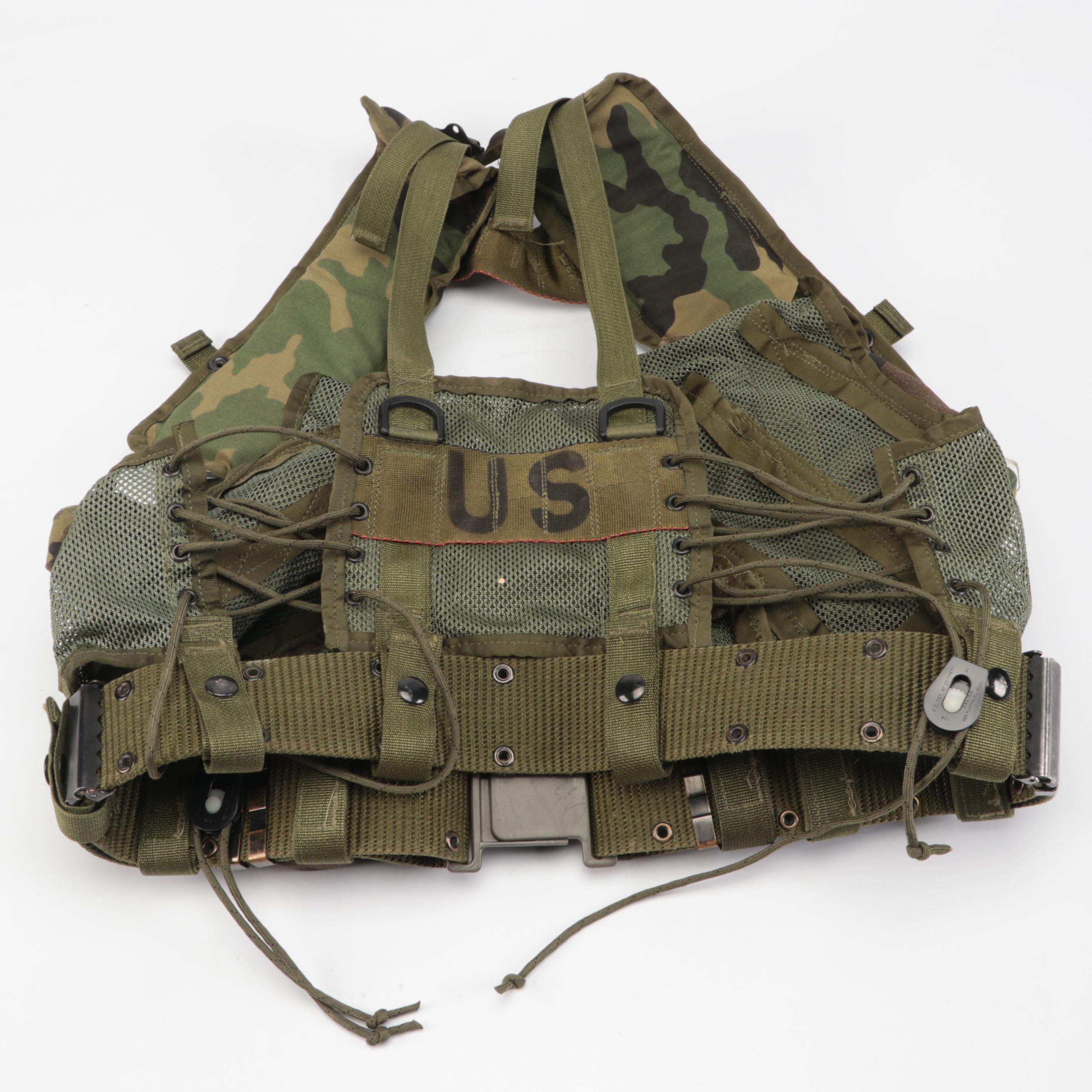 U.S. Army Woodland Camo Tactical Load Bearing Vests