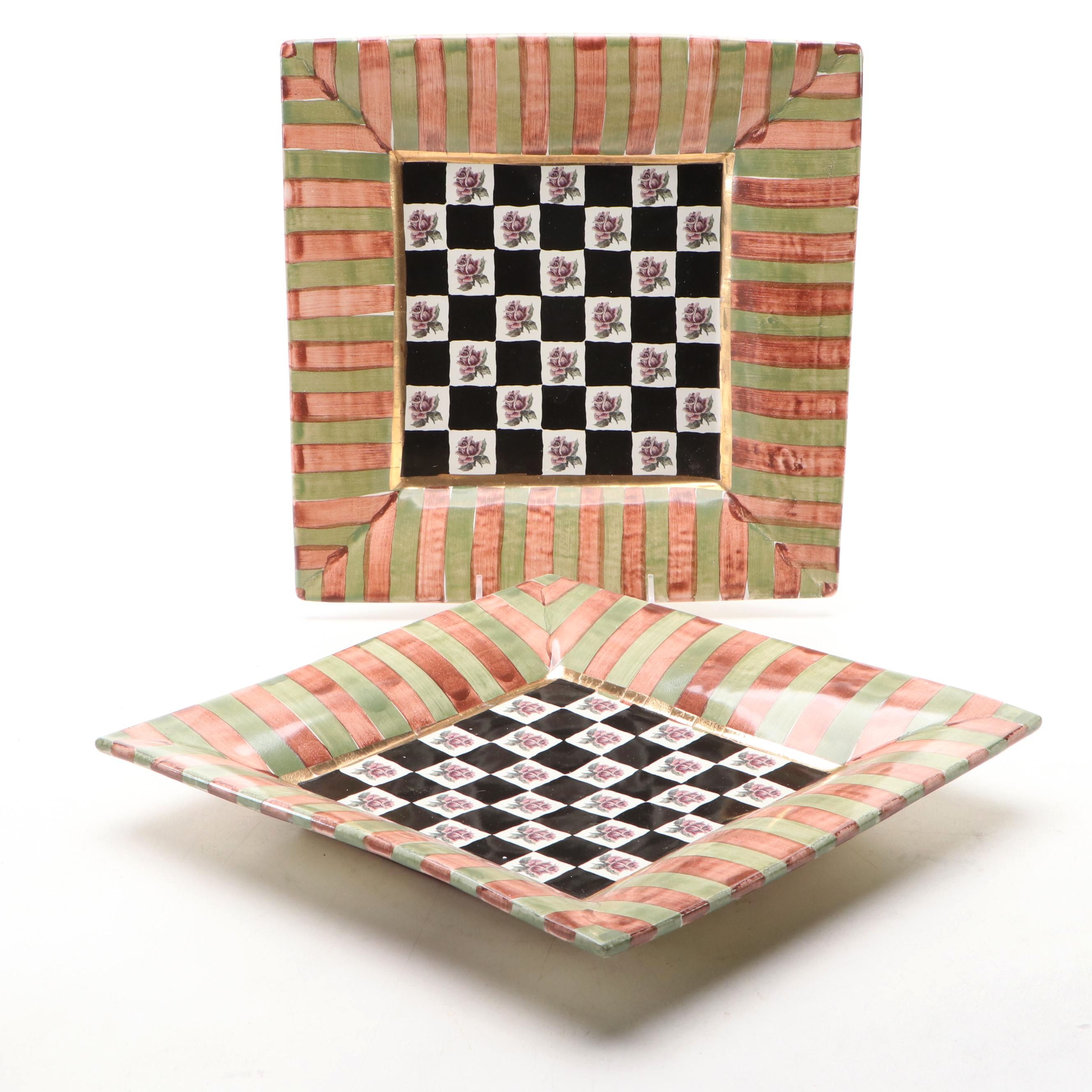 MacKenzie-Childs "Torquay" Dinner Plates, 2005