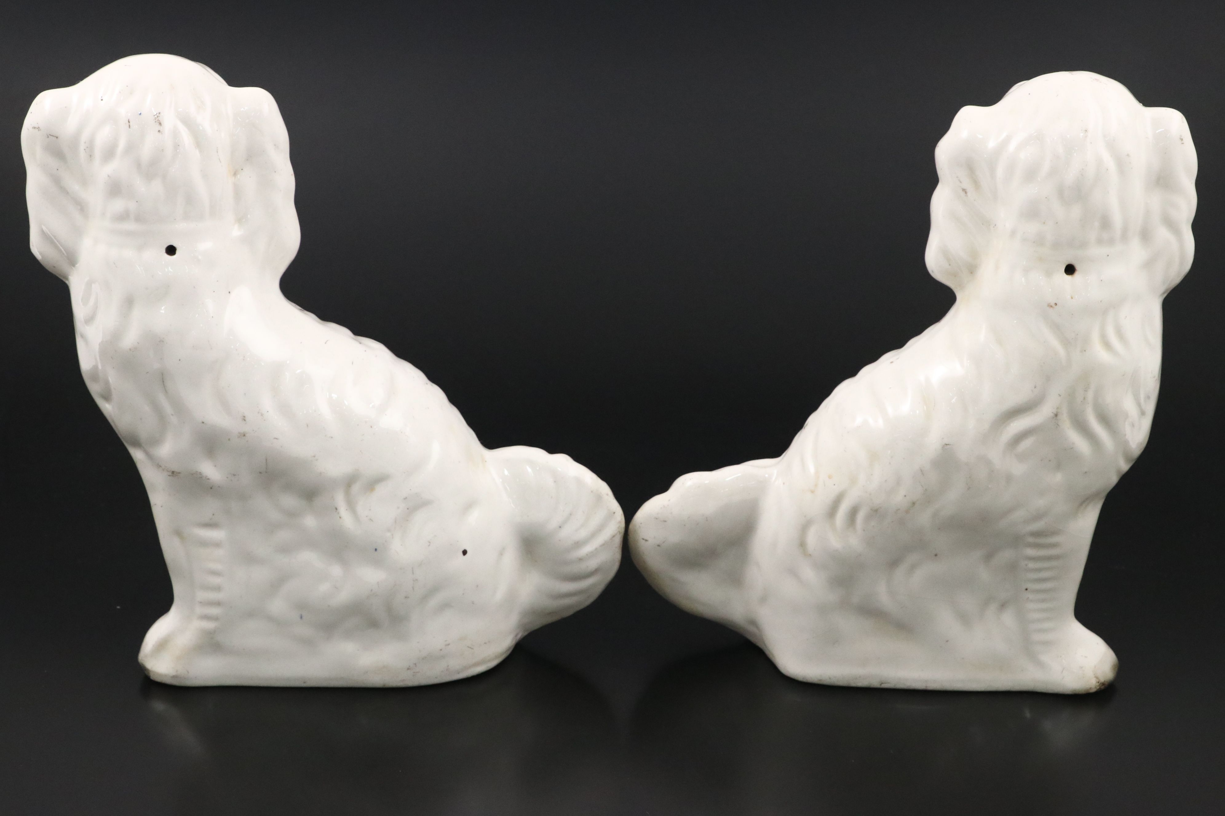 Pair of Staffordshire Style Spaniels, 20th Century