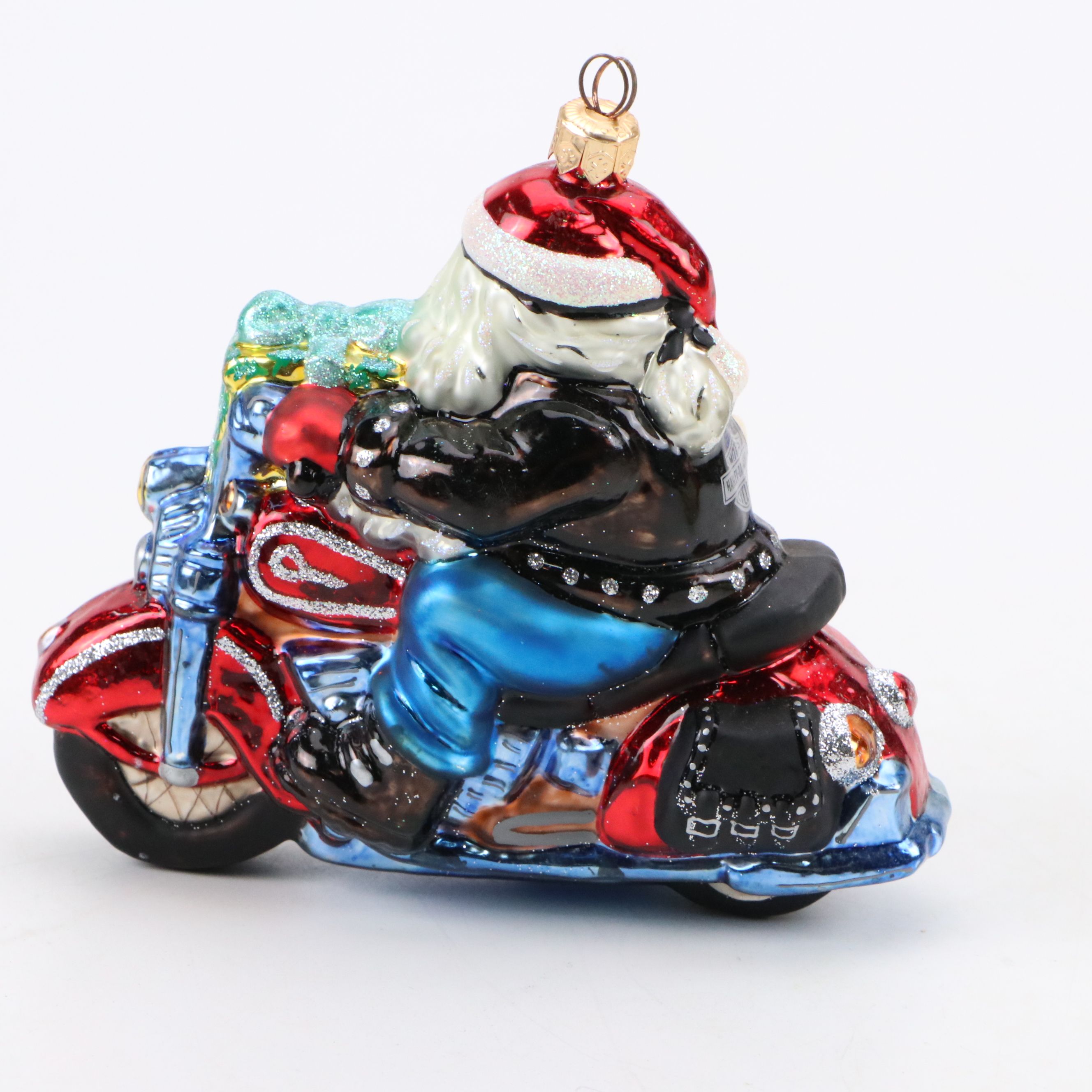 Christopher Radko "Sidecar Harley Santa" and More Glass Ornaments