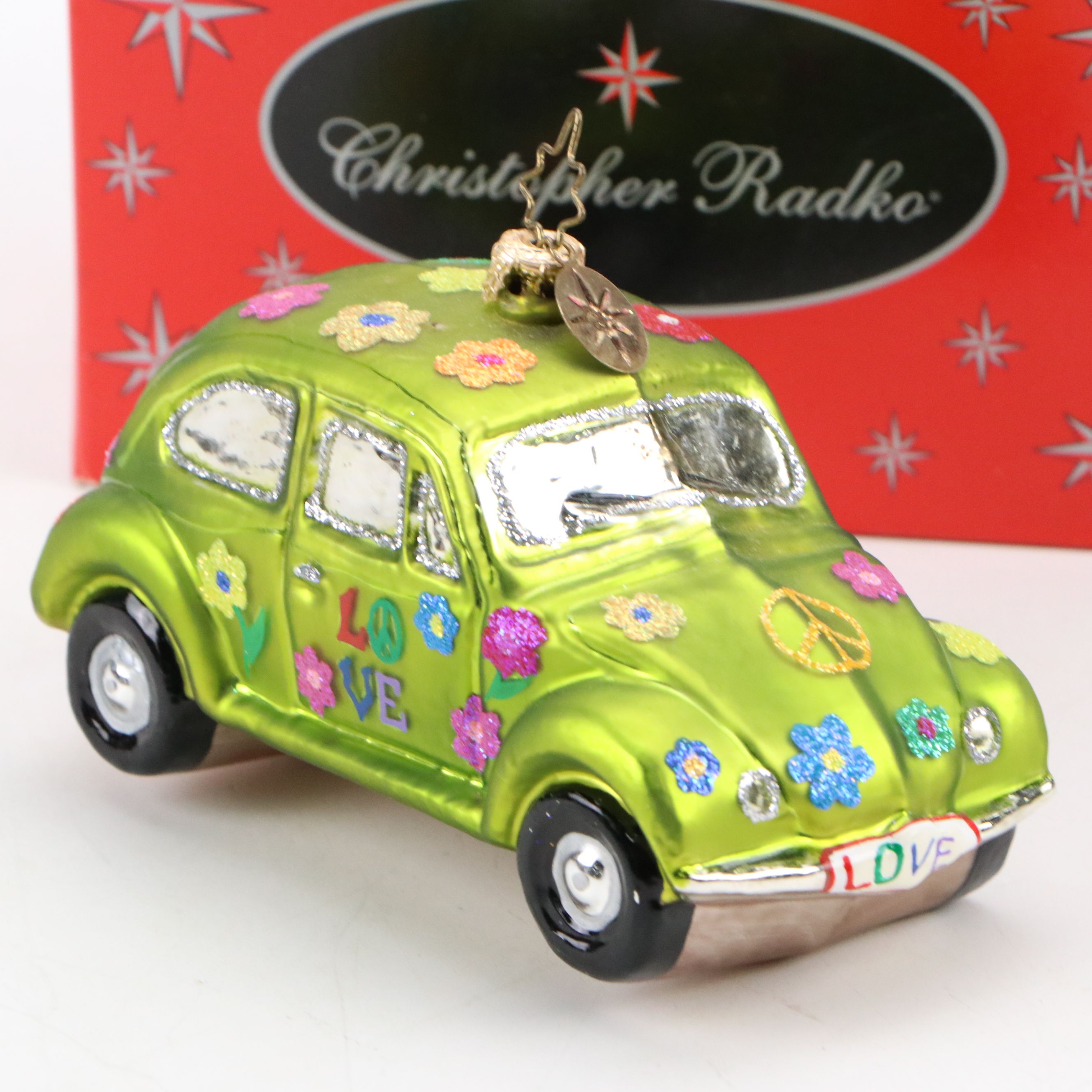 Christopher Radko "Sidecar Harley Santa" and More Glass Ornaments