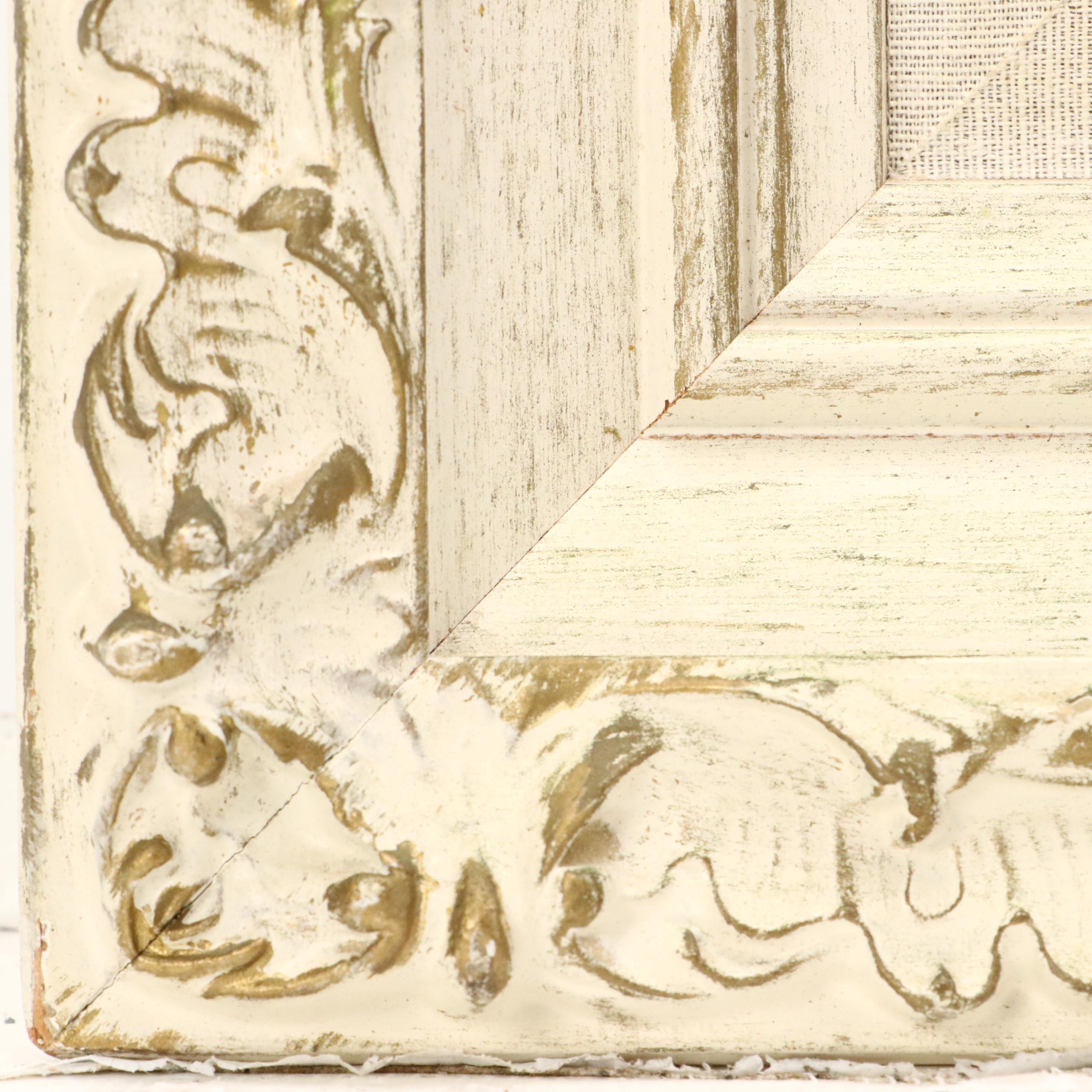 M. Deal Landscape Oil Painting of Tree Lined Dirt Road and Stream, 1967