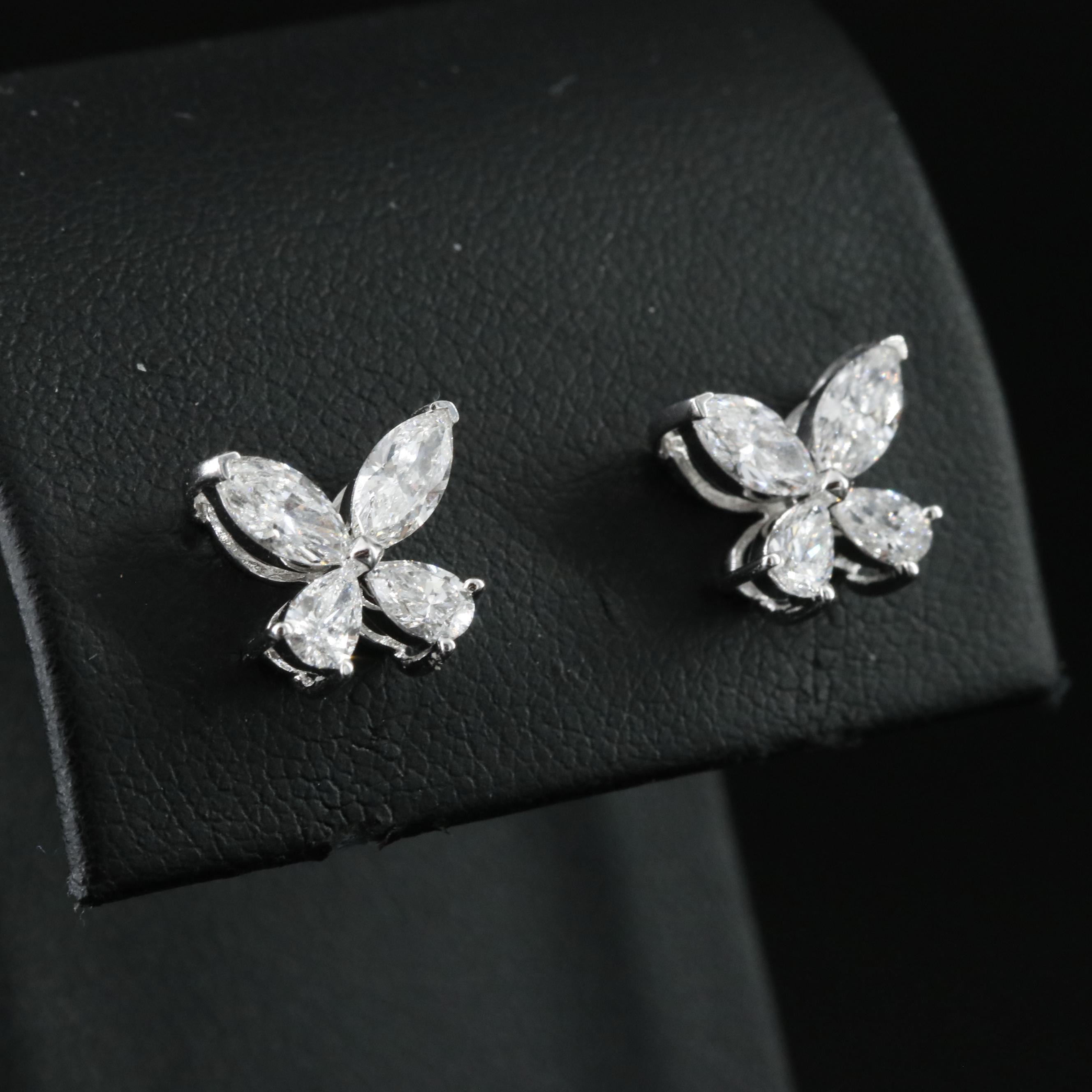 14K 1.78 CTW Lab Grown Diamond Earrings